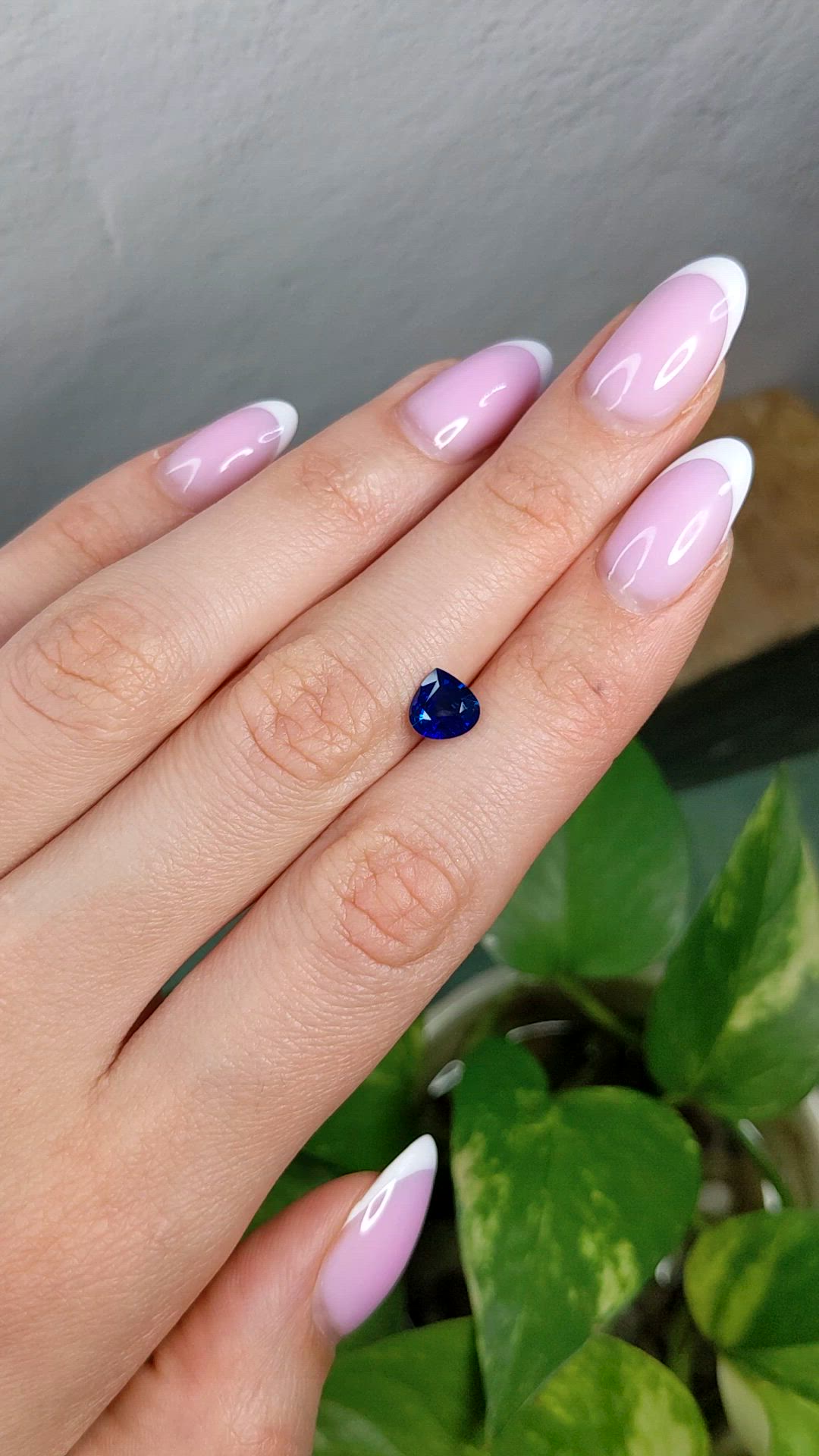1.31 Ct. Blue Sapphire from Ceylon (Sri Lanka) Size Video
