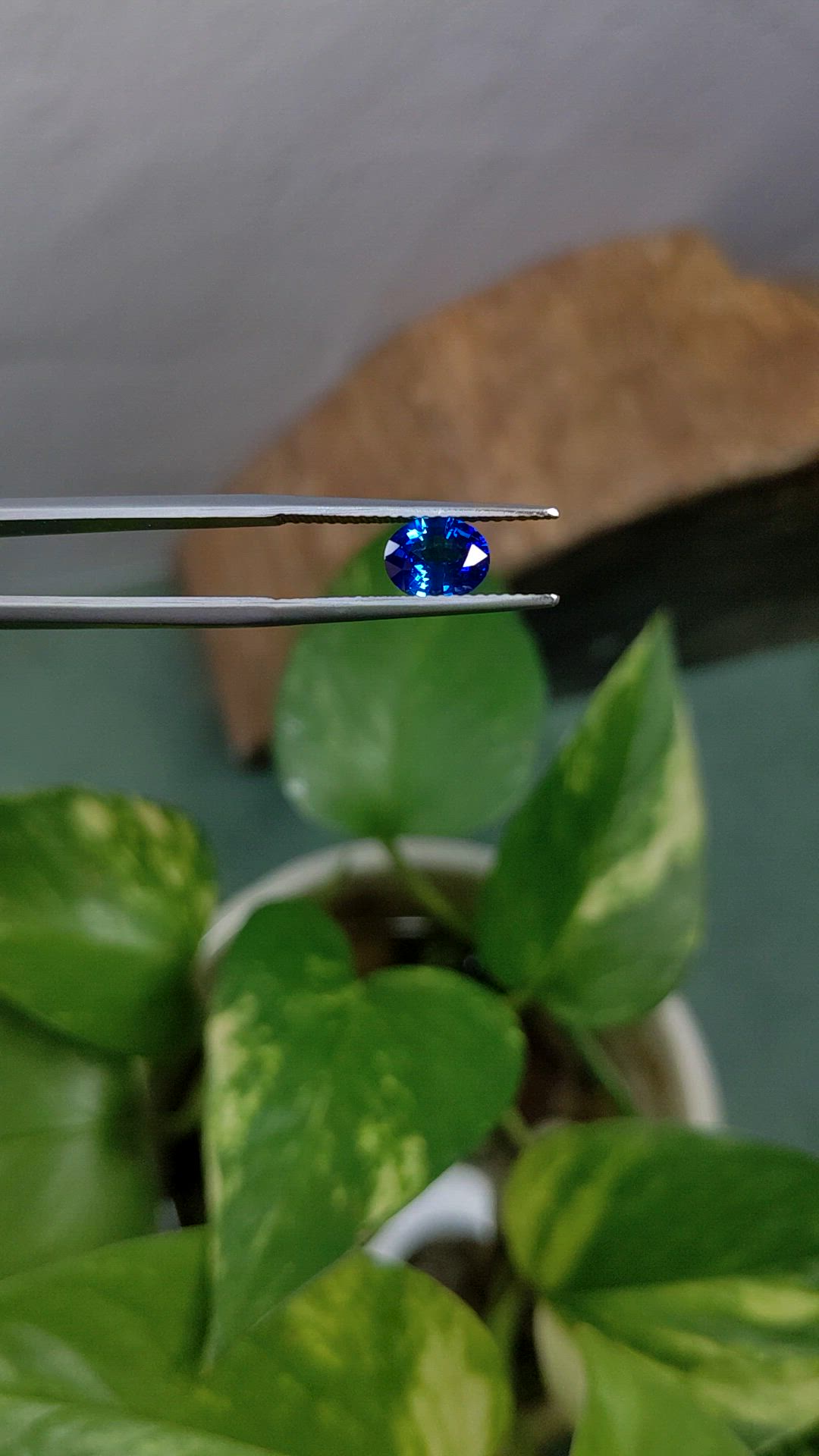1.13 Ct. Blue Sapphire from Ceylon (Sri Lanka) Size Video