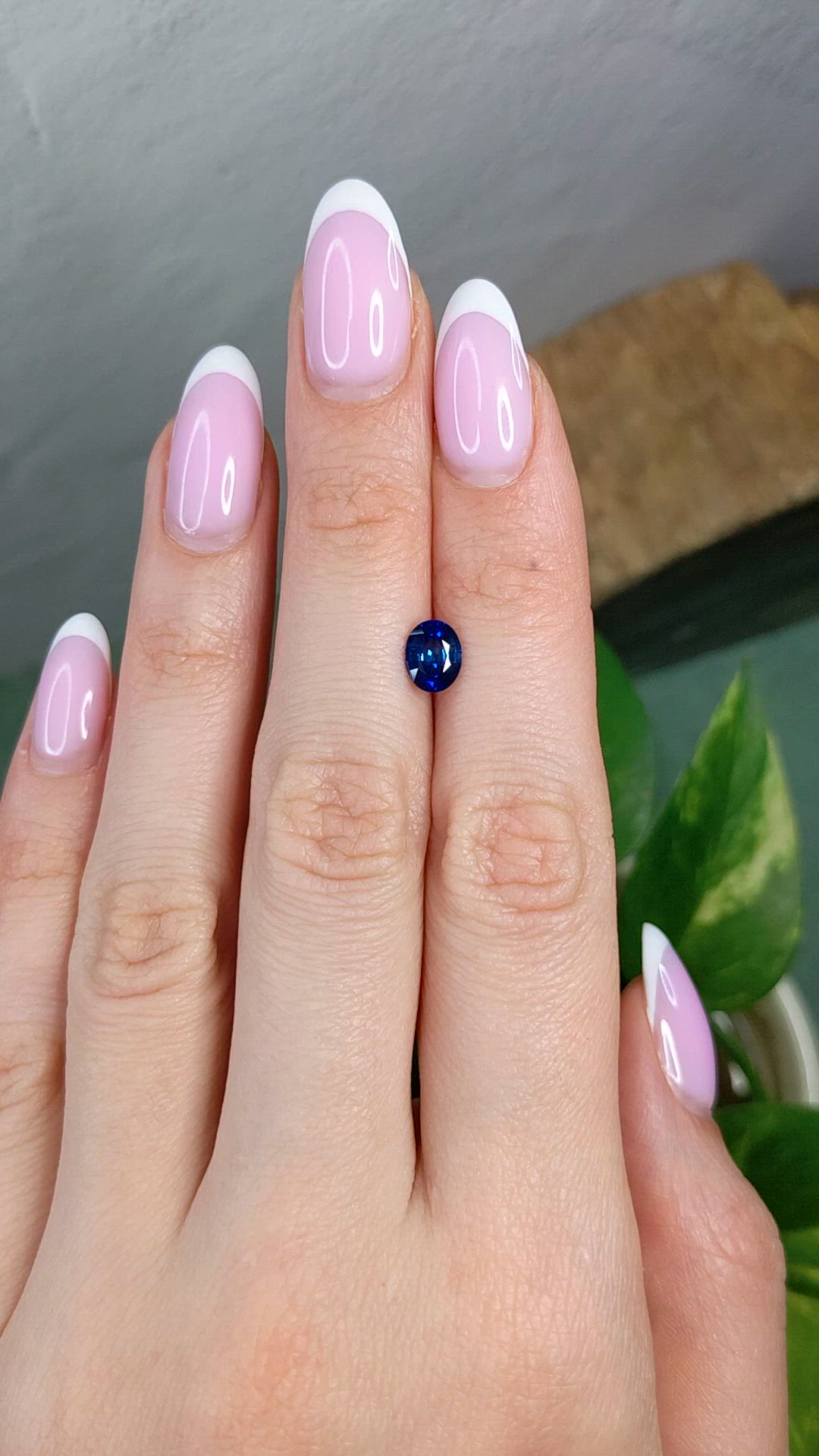 1.13 Ct. Blue Sapphire from Ceylon (Sri Lanka) Size Video