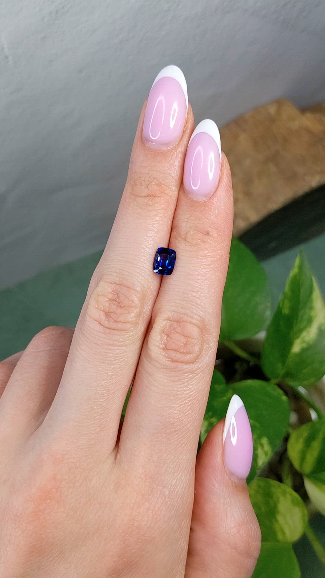 1.19 Ct. Blue Sapphire from Ceylon (Sri Lanka) Size Video