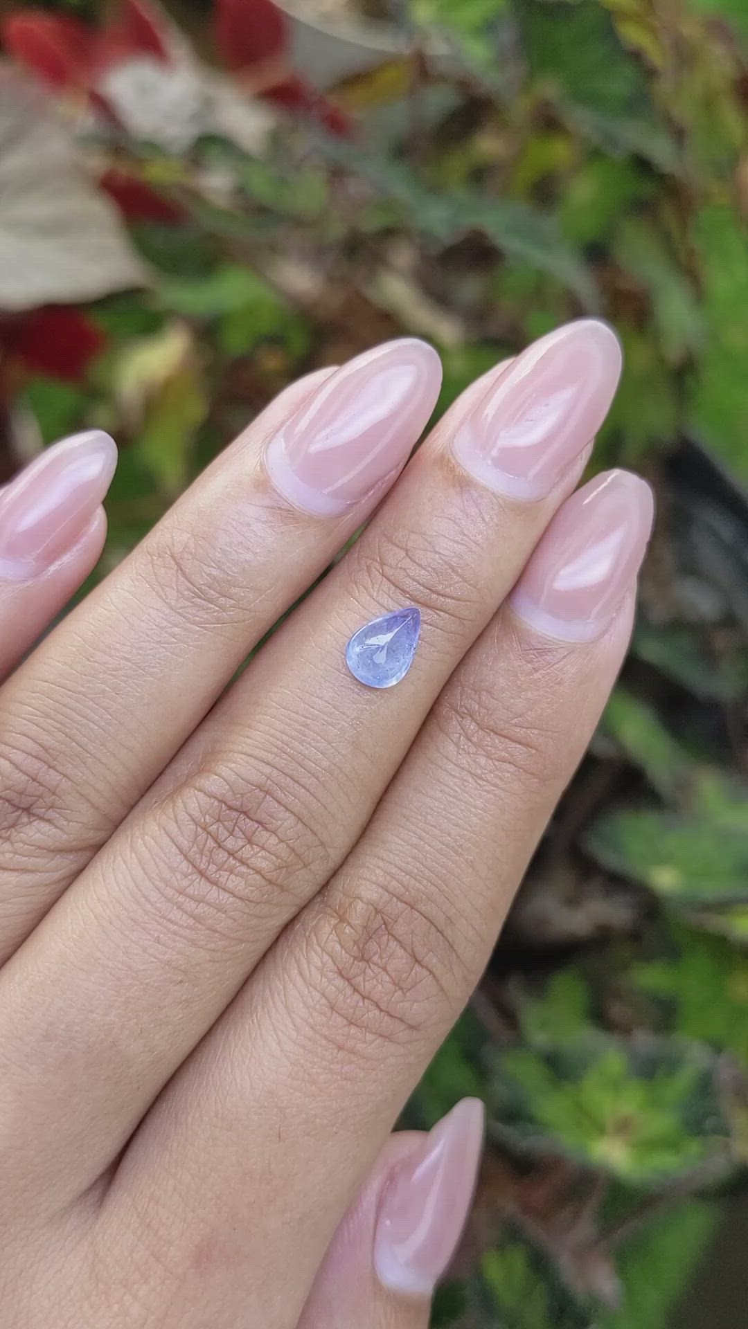 1.16 Ct. Blue Cabochon Sapphire from Ceylon (Sri Lanka) Size Video