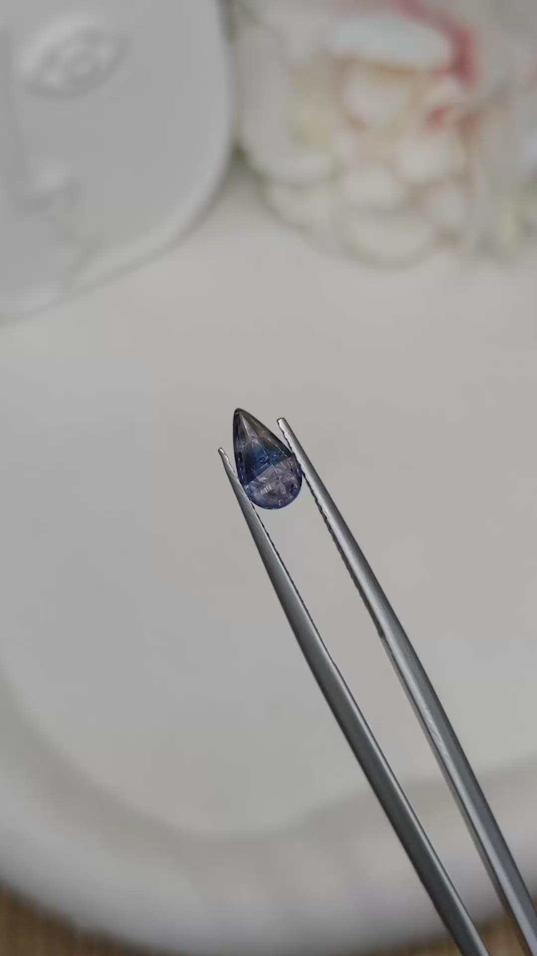 1.13 Ct. Bi Color / Parti Cabochon Sapphire from Ceylon (Sri Lanka) Size Video