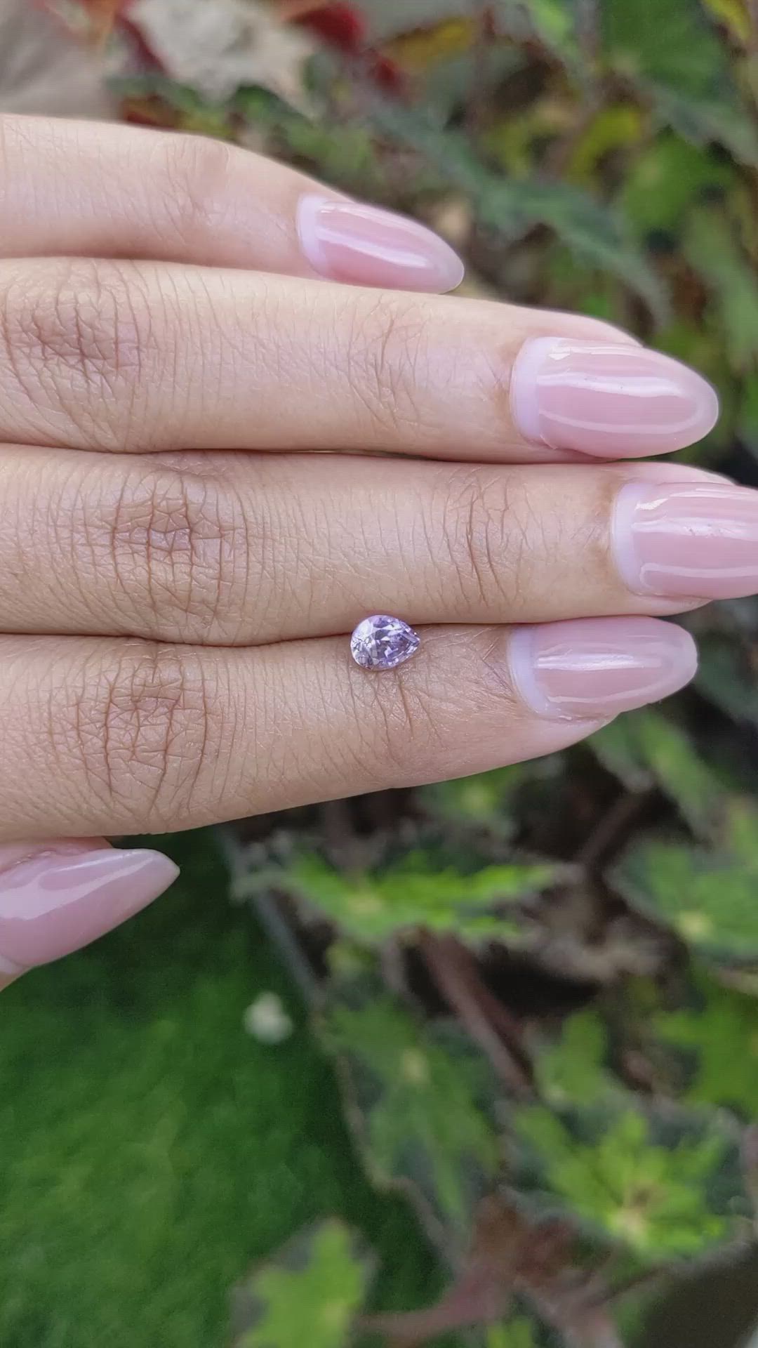 0.75 Ct. Purplish Pink Sapphire from Ceylon (Sri Lanka) Size Video