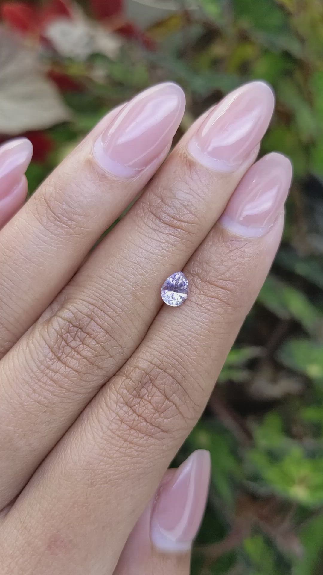0.75 Ct. Purplish Pink Sapphire from Ceylon (Sri Lanka) Size Video