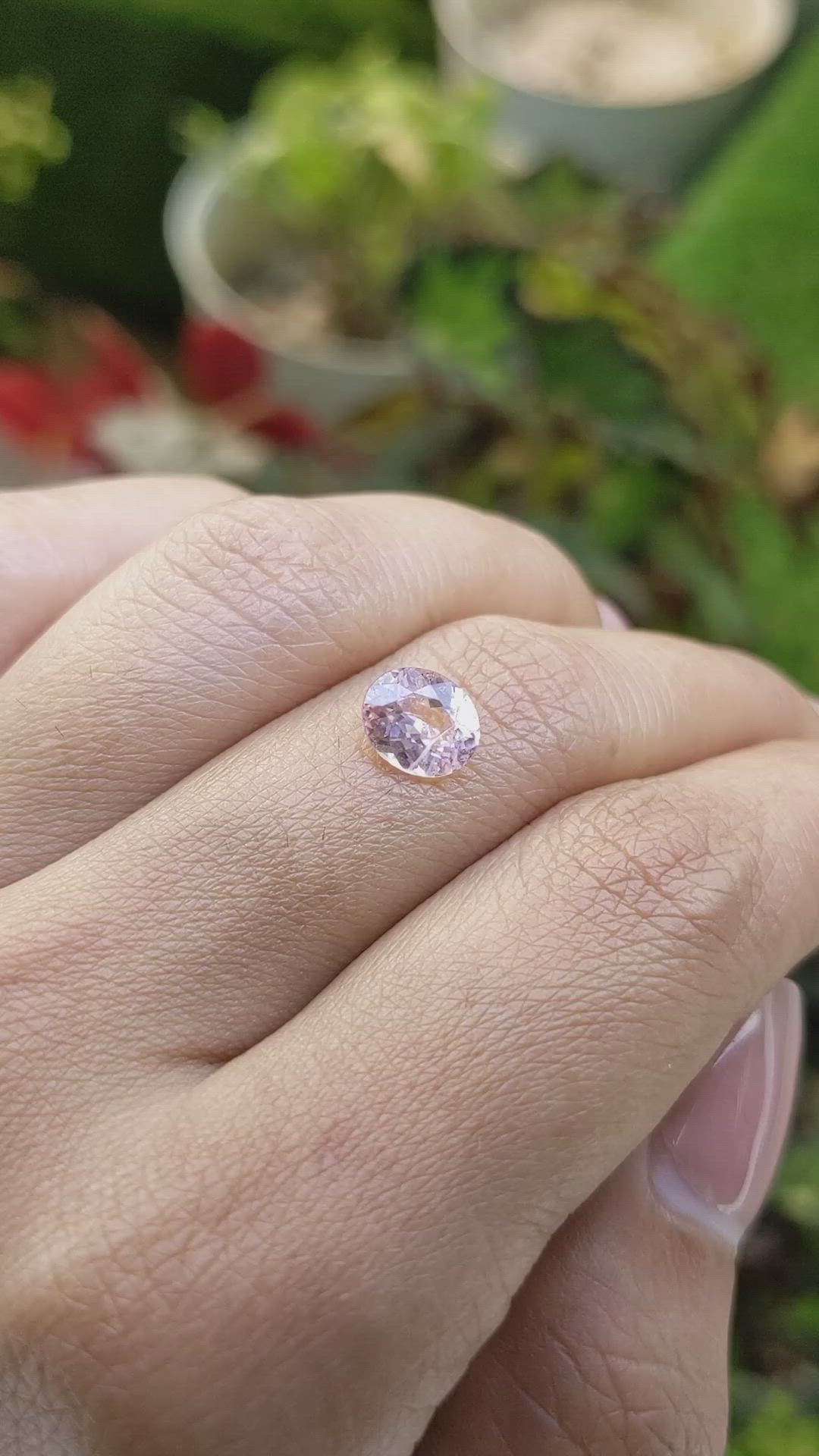 1.45 Ct. Pink Sapphire from Ceylon (Sri Lanka) Size Video