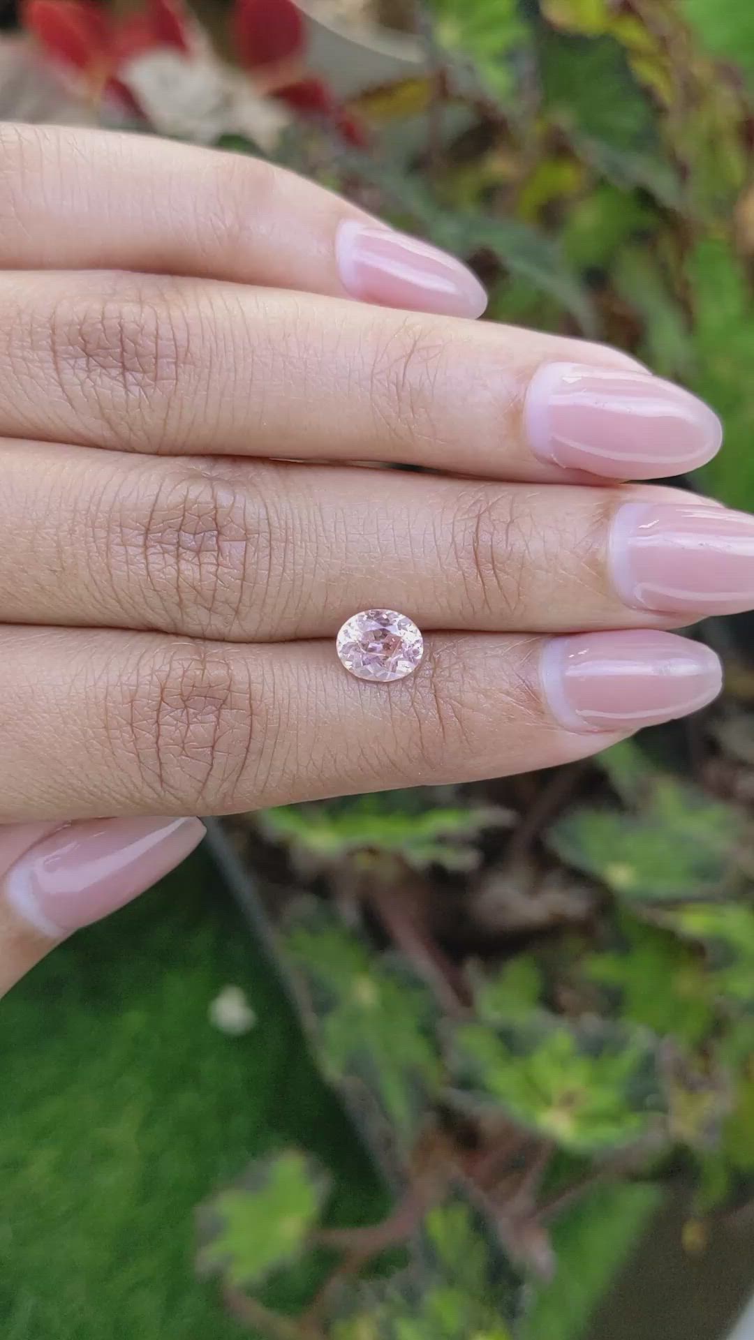 1.45 Ct. Pink Sapphire from Ceylon (Sri Lanka) Size Video
