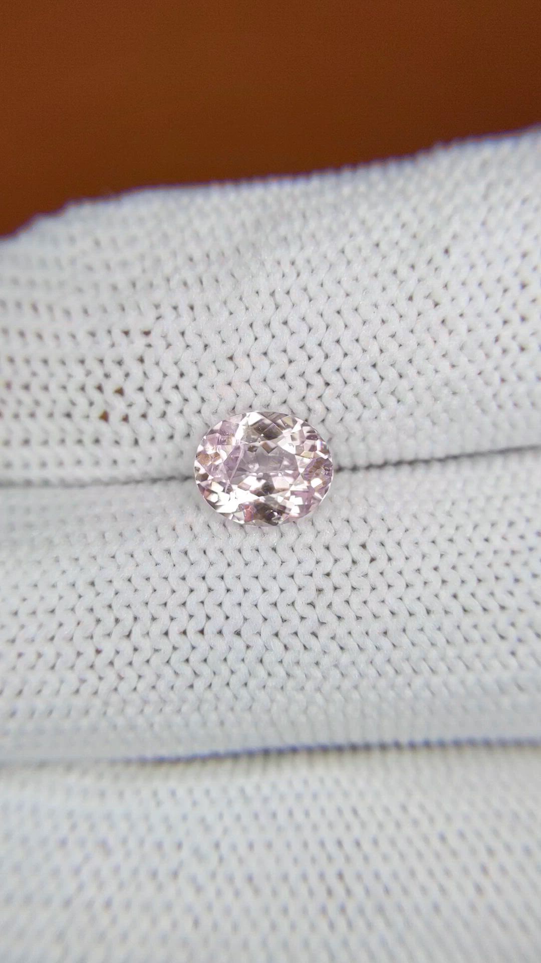 1.45 Ct. Pink Sapphire from Ceylon (Sri Lanka) Size Video