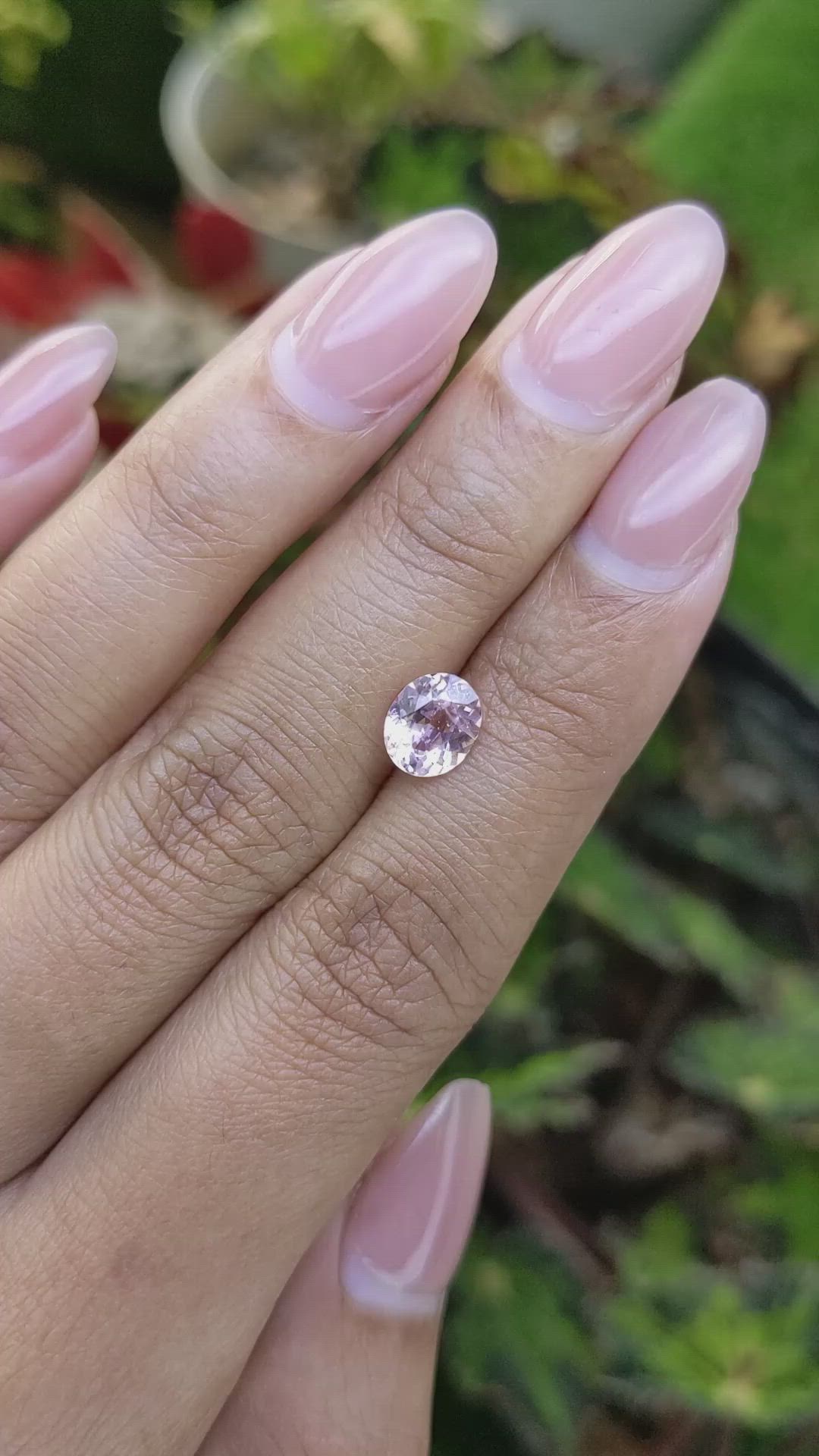 1.45 Ct. Pink Sapphire from Ceylon (Sri Lanka) Size Video