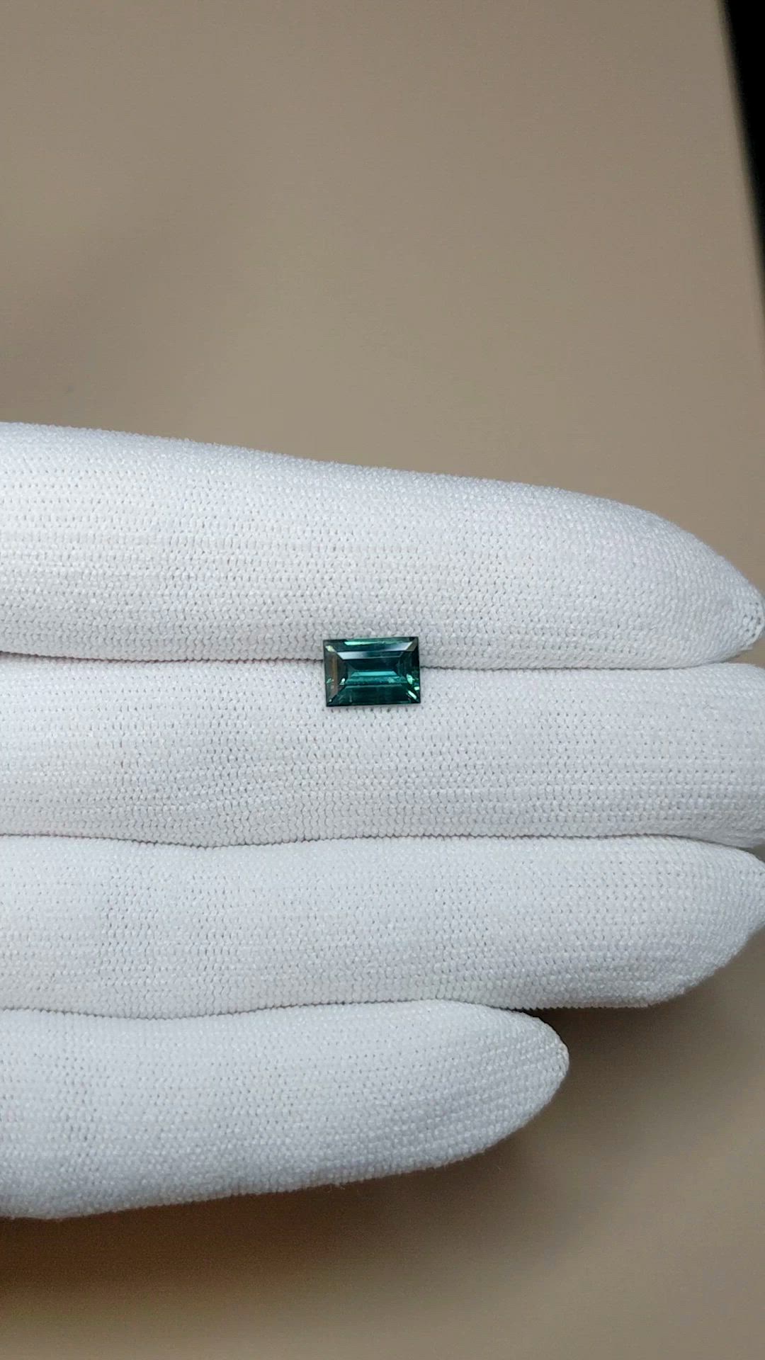 2.20 Ct. Bluish Green Sapphire from Madagascar Size Video