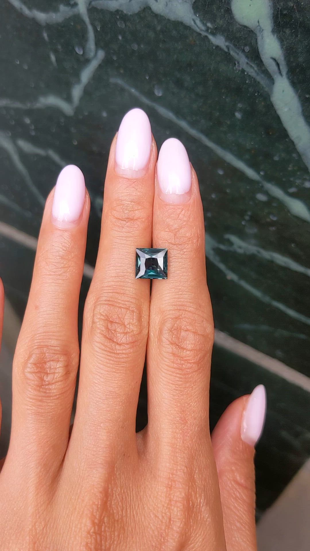 3.07 Ct. Green Sapphire from Madagascar Size Video