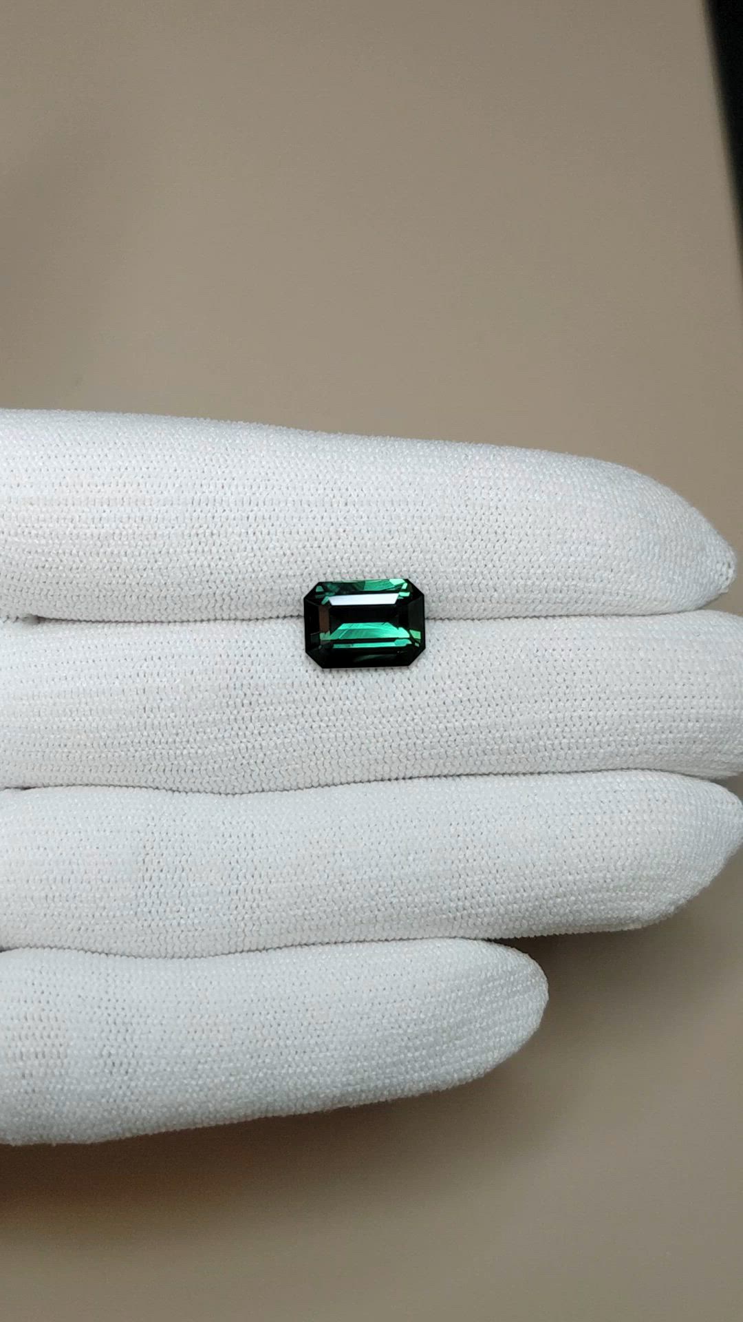 5.07 Ct. Bluish Green Sapphire from Madagascar Size Video
