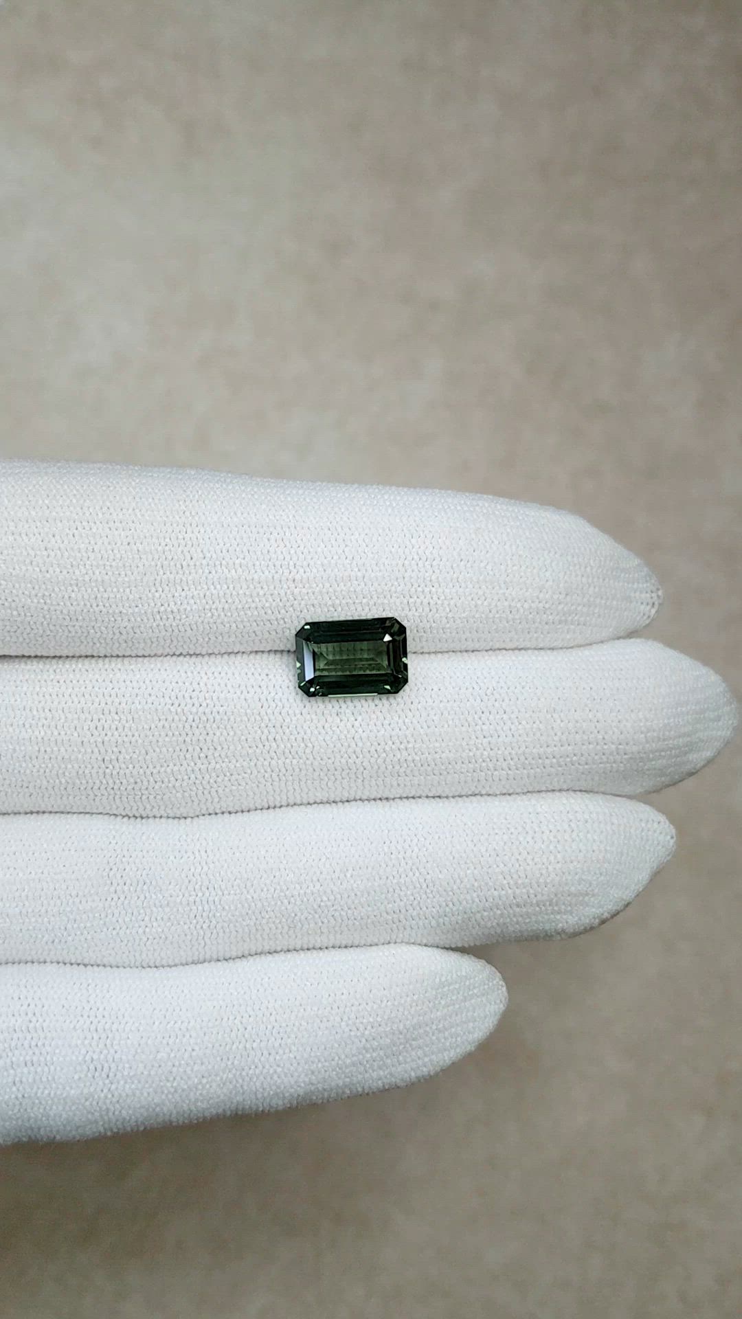 5.50 Ct. Bluish Green Sapphire from Madagascar Size Video