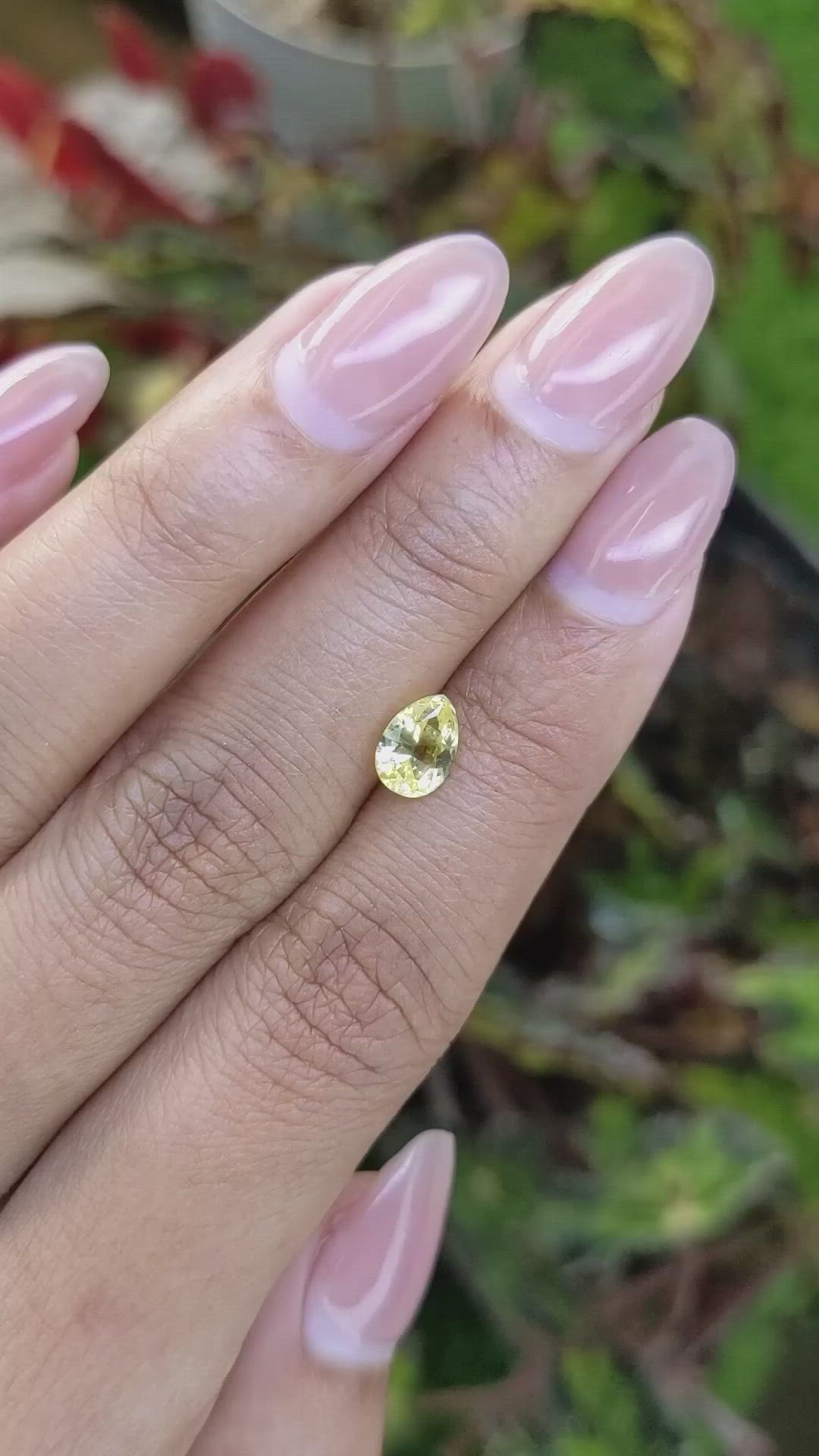 1.27 Ct. Yellow Sapphire from Ceylon (Sri Lanka) Size Video