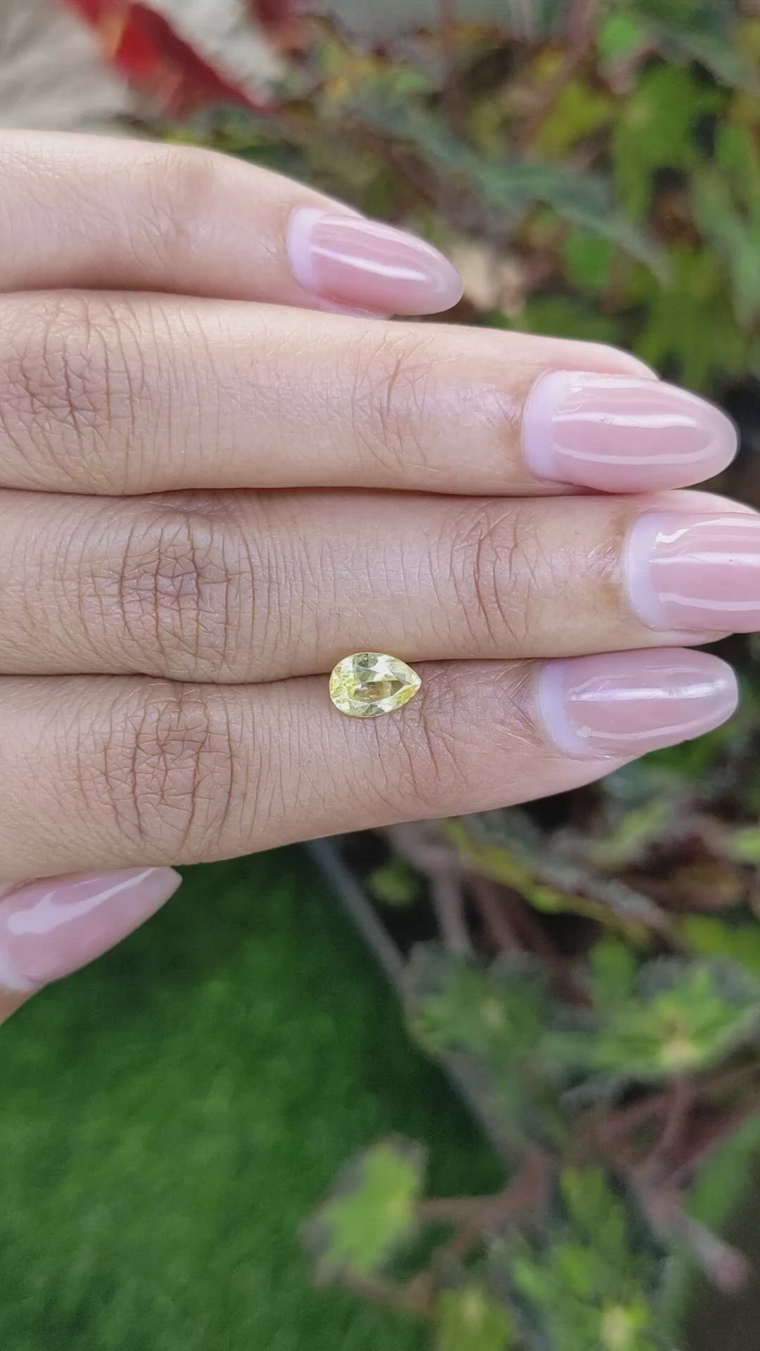 1.27 Ct. Yellow Sapphire from Ceylon (Sri Lanka) Size Video