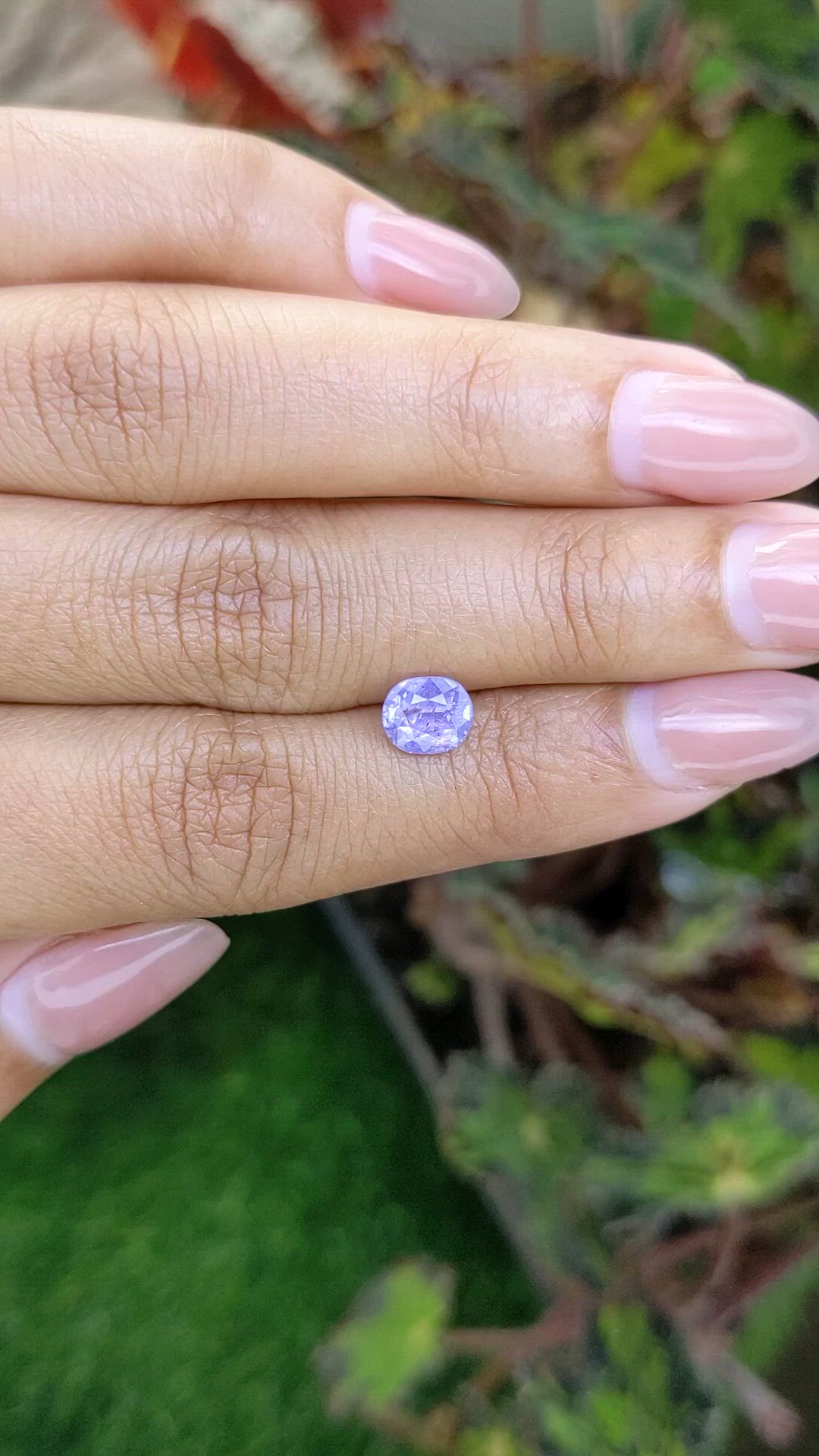 1.26 Ct. Purple Sapphire from Ceylon (Sri Lanka) Size Video