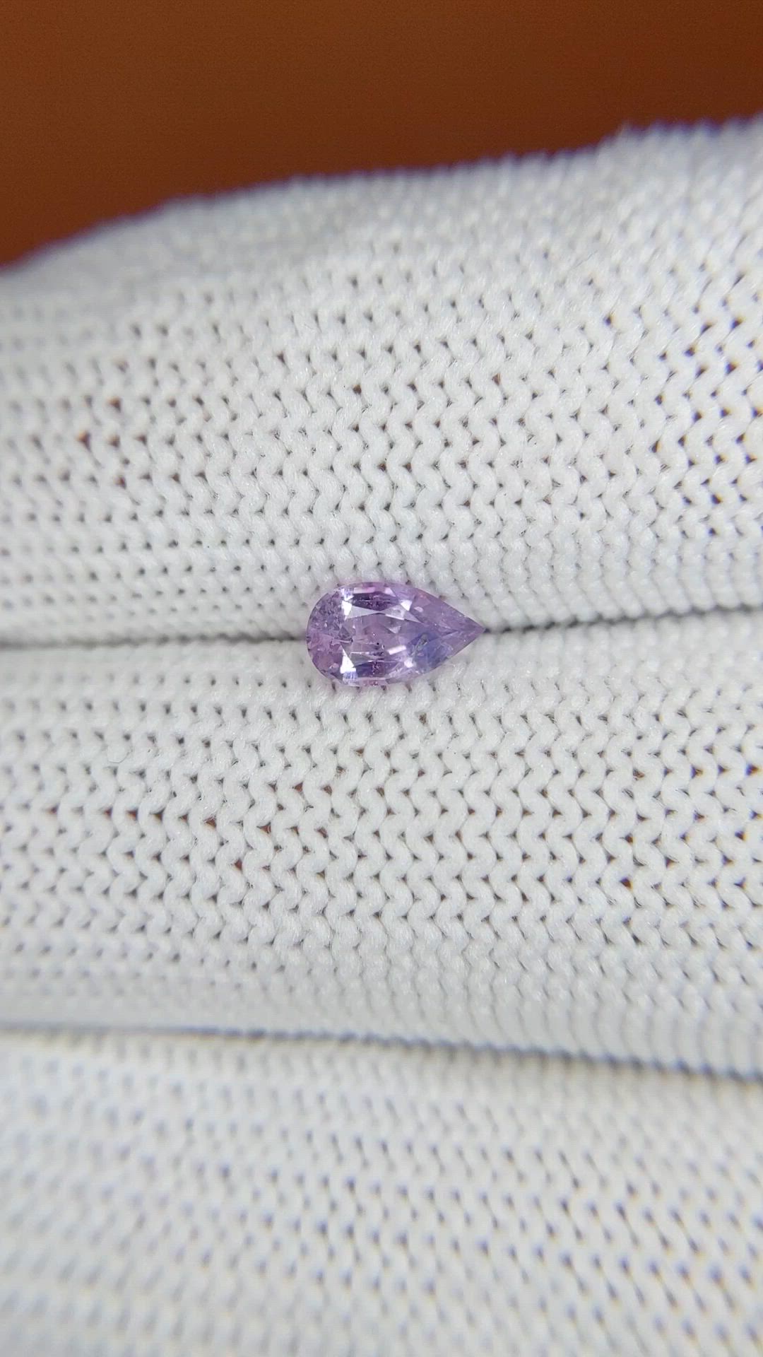 0.61 Ct. Purplish Pink Sapphire from Ceylon (Sri Lanka) Size Video