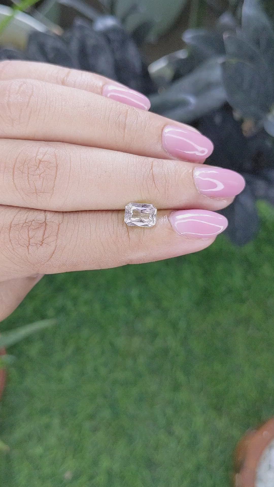 1.53 Ct. Peach Sapphire from Madagascar Size Video