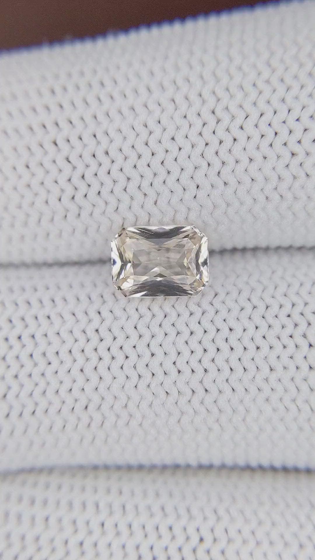 1.53 Ct. Peach Sapphire from Madagascar Size Video