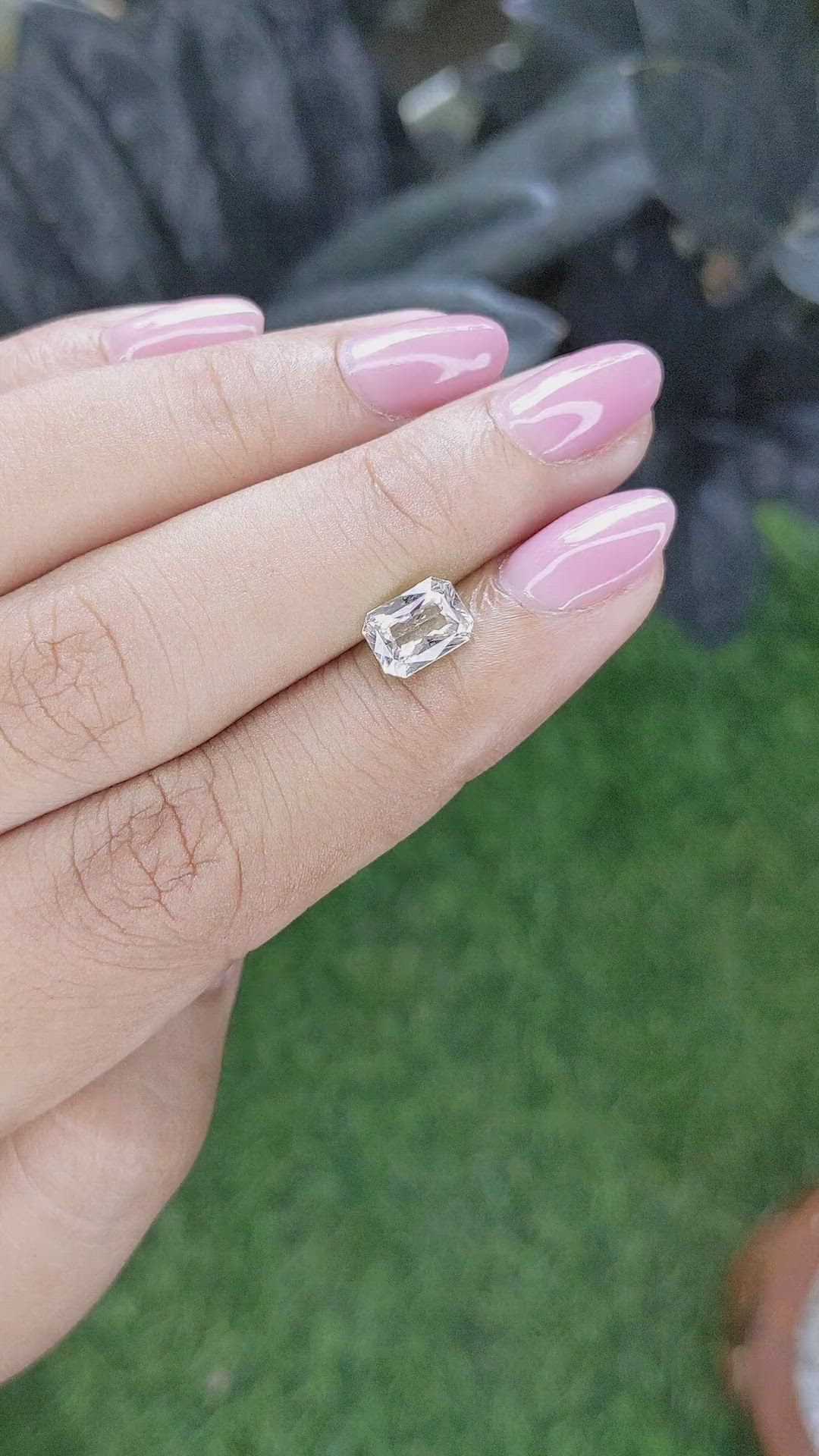 1.53 Ct. Peach Sapphire from Madagascar Size Video