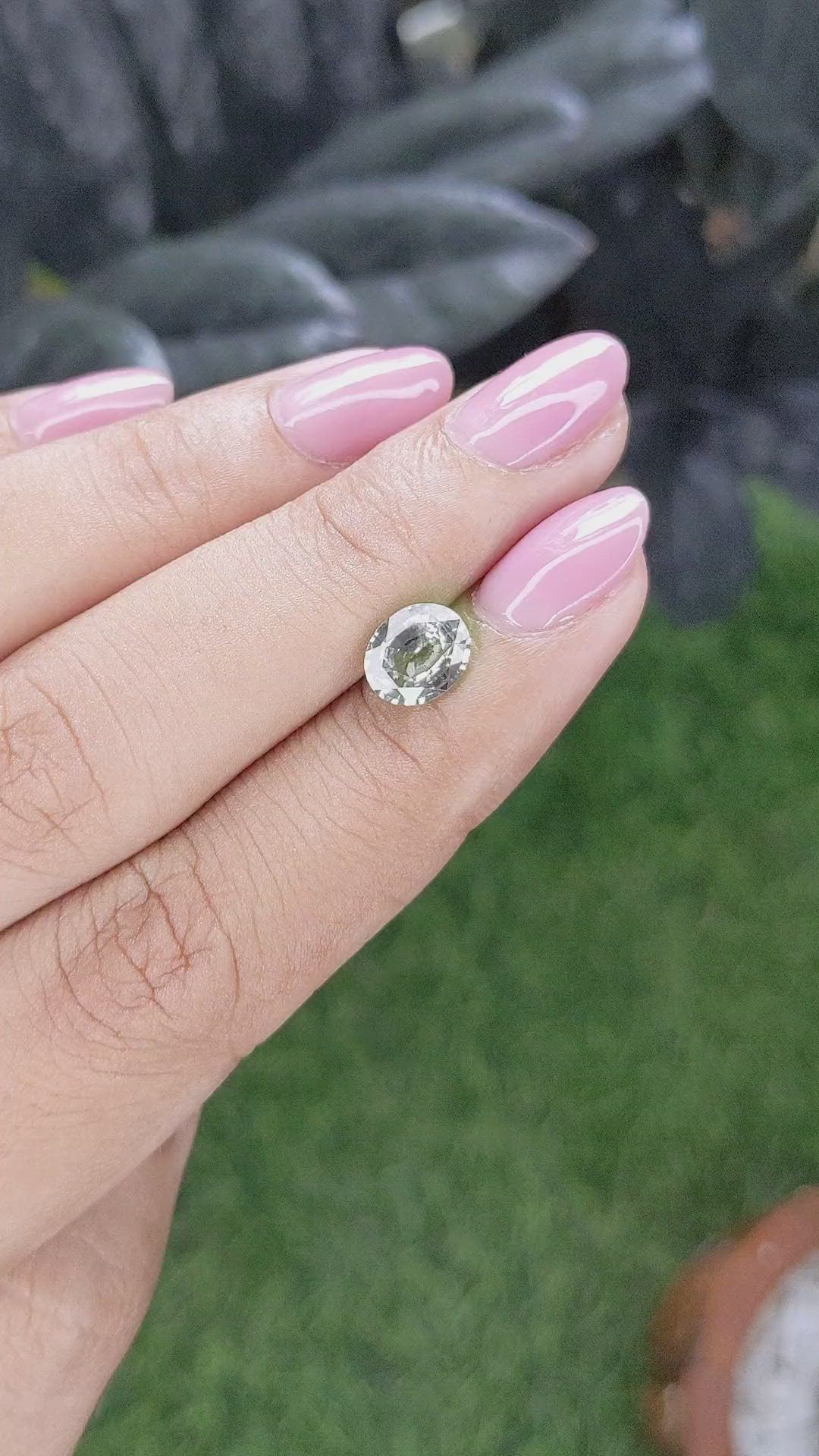 1.51 Ct. Yellowish Green Sapphire from Madagascar Size Video