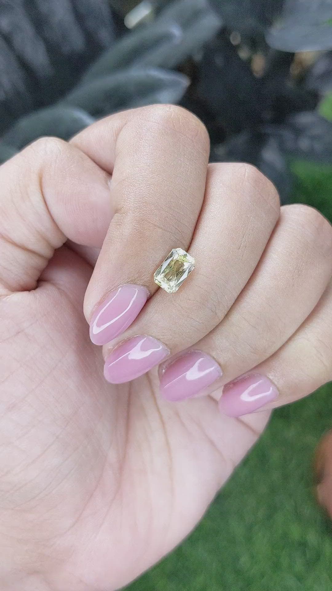 1.55 Ct. Yellow Sapphire from Ceylon (Sri Lanka) Size Video