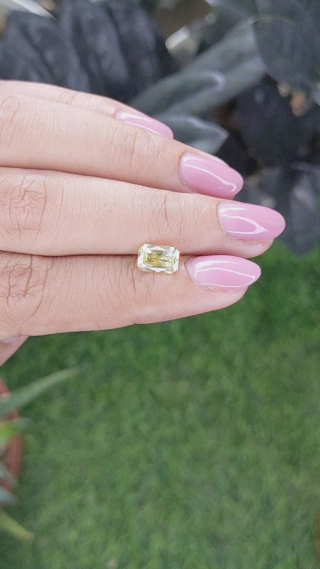 1.55 Ct. Yellow Sapphire from Ceylon (Sri Lanka) Size Video
