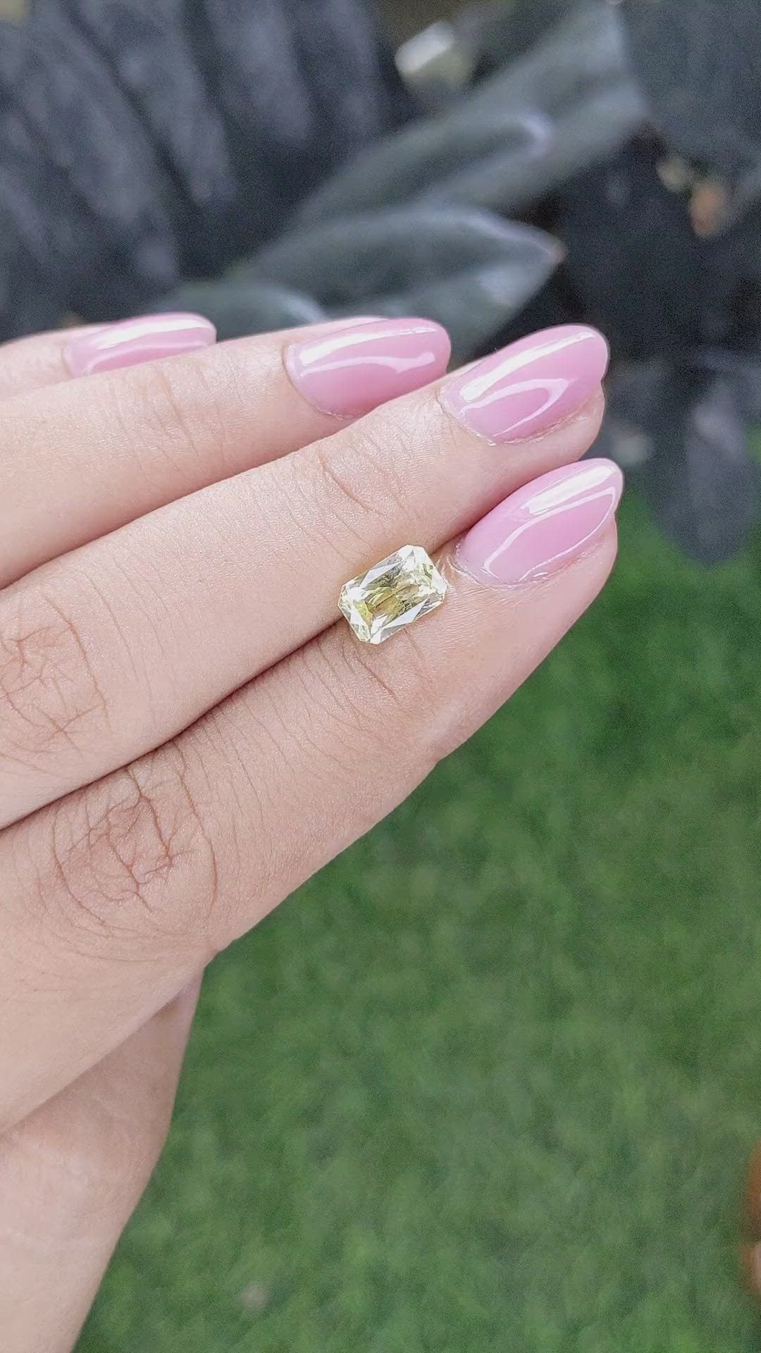 1.55 Ct. Yellow Sapphire from Ceylon (Sri Lanka) Size Video