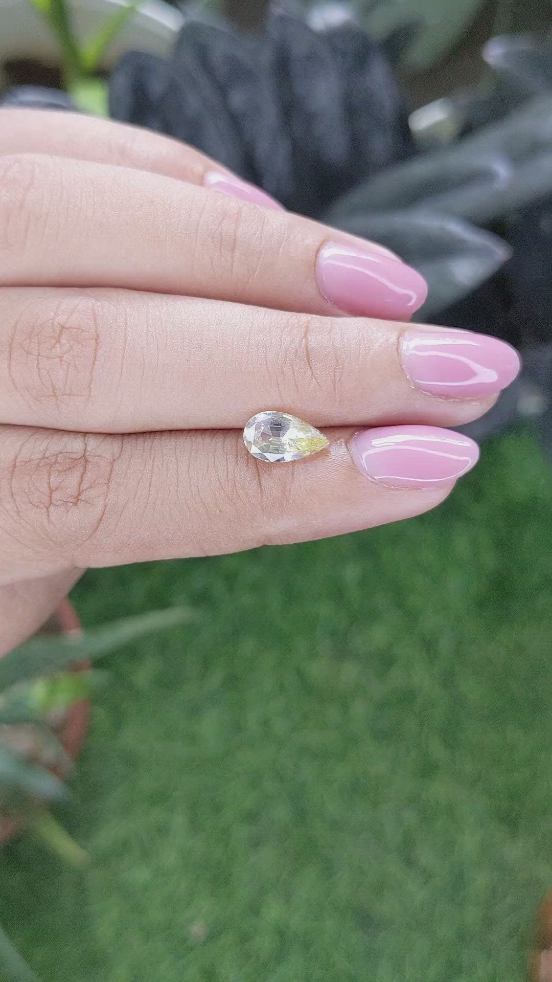 1.64 Ct. Yellow Sapphire from Ceylon (Sri Lanka) Size Video