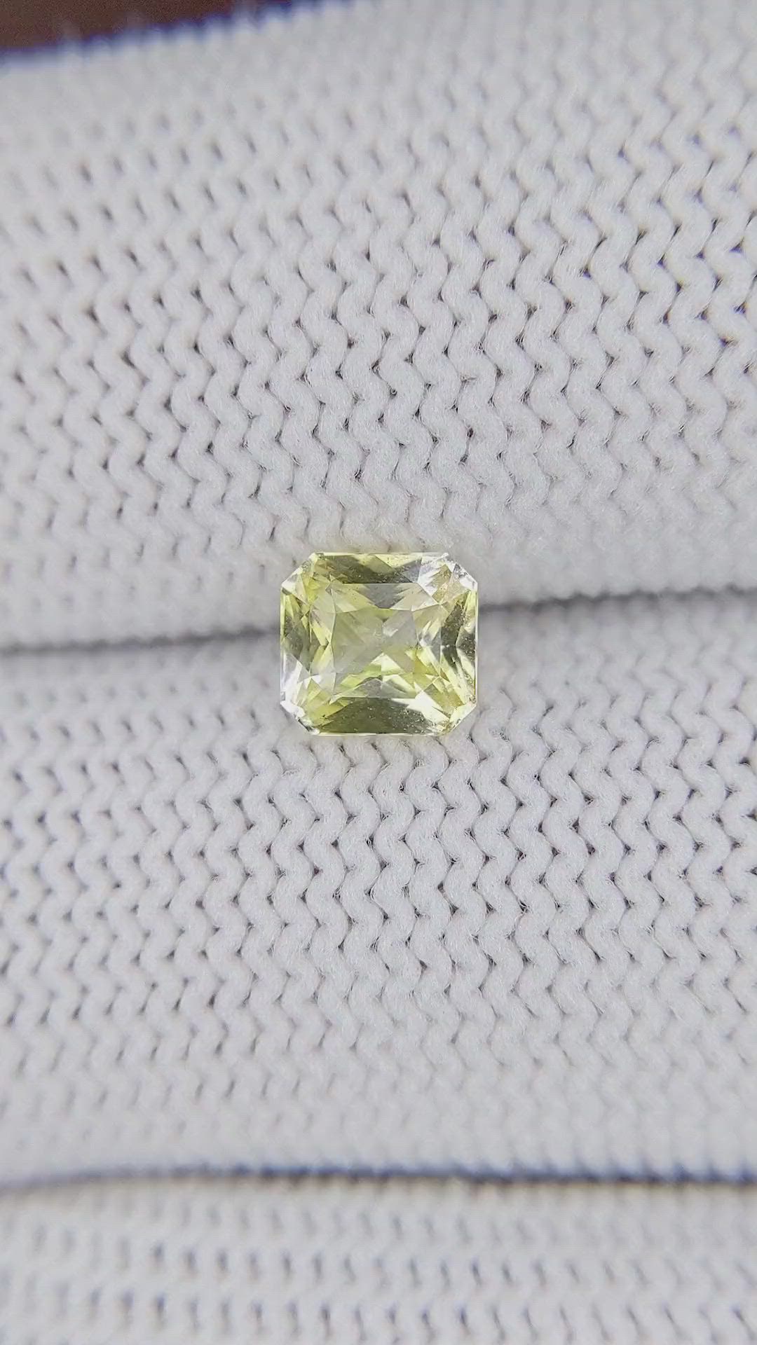 1.08 Ct. Yellow Sapphire from Ceylon (Sri Lanka) Size Video