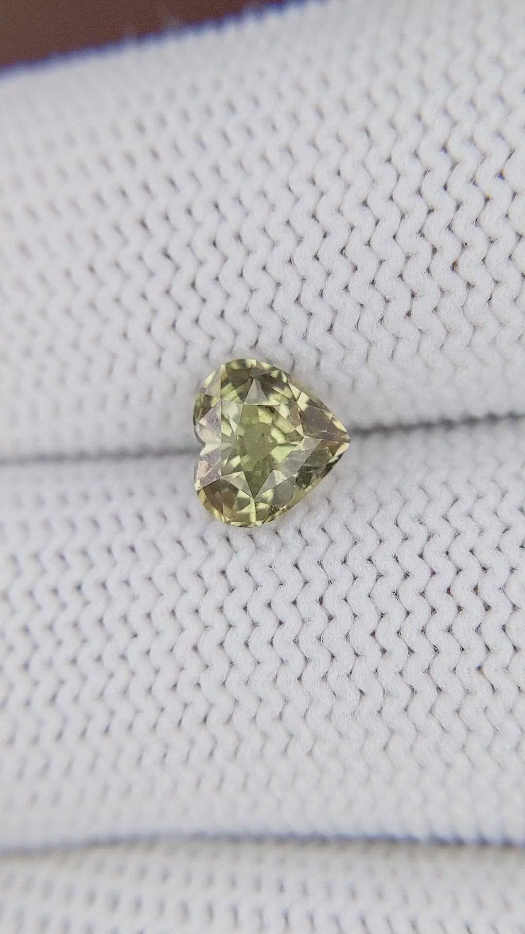 1.18 Ct. Yellowish Green Sapphire from Madagascar Size Video