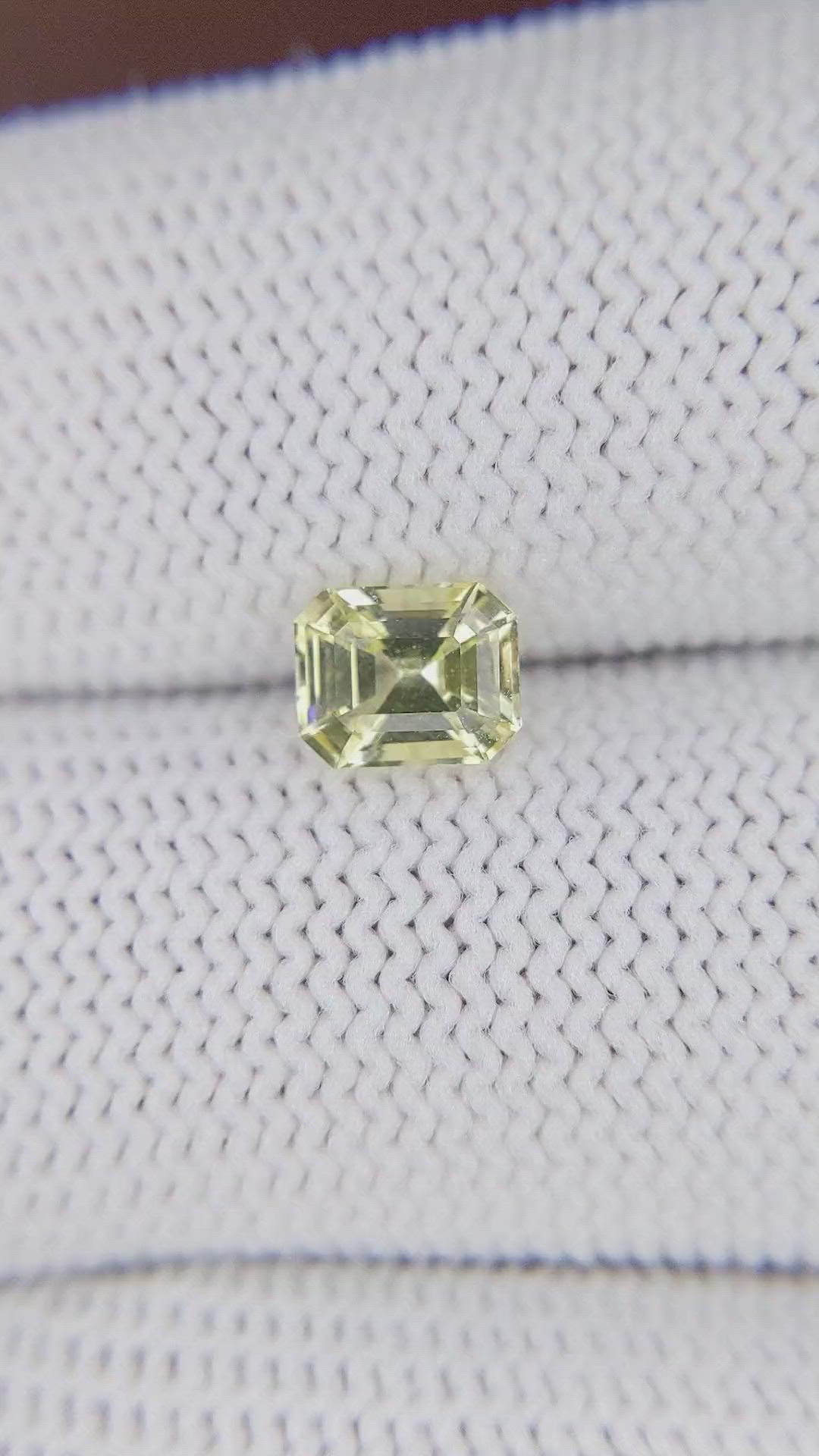 1.18 Ct. Yellow Sapphire from Ceylon (Sri Lanka) Size Video