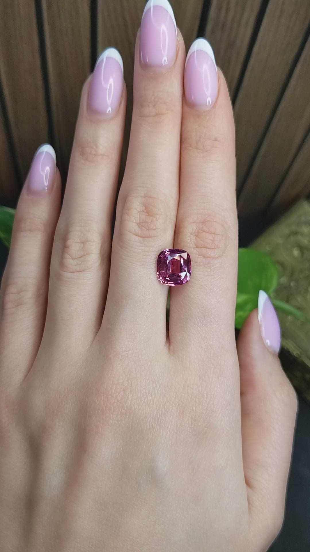 5.04 Ct. Pink Sapphire from Madagascar Size Video
