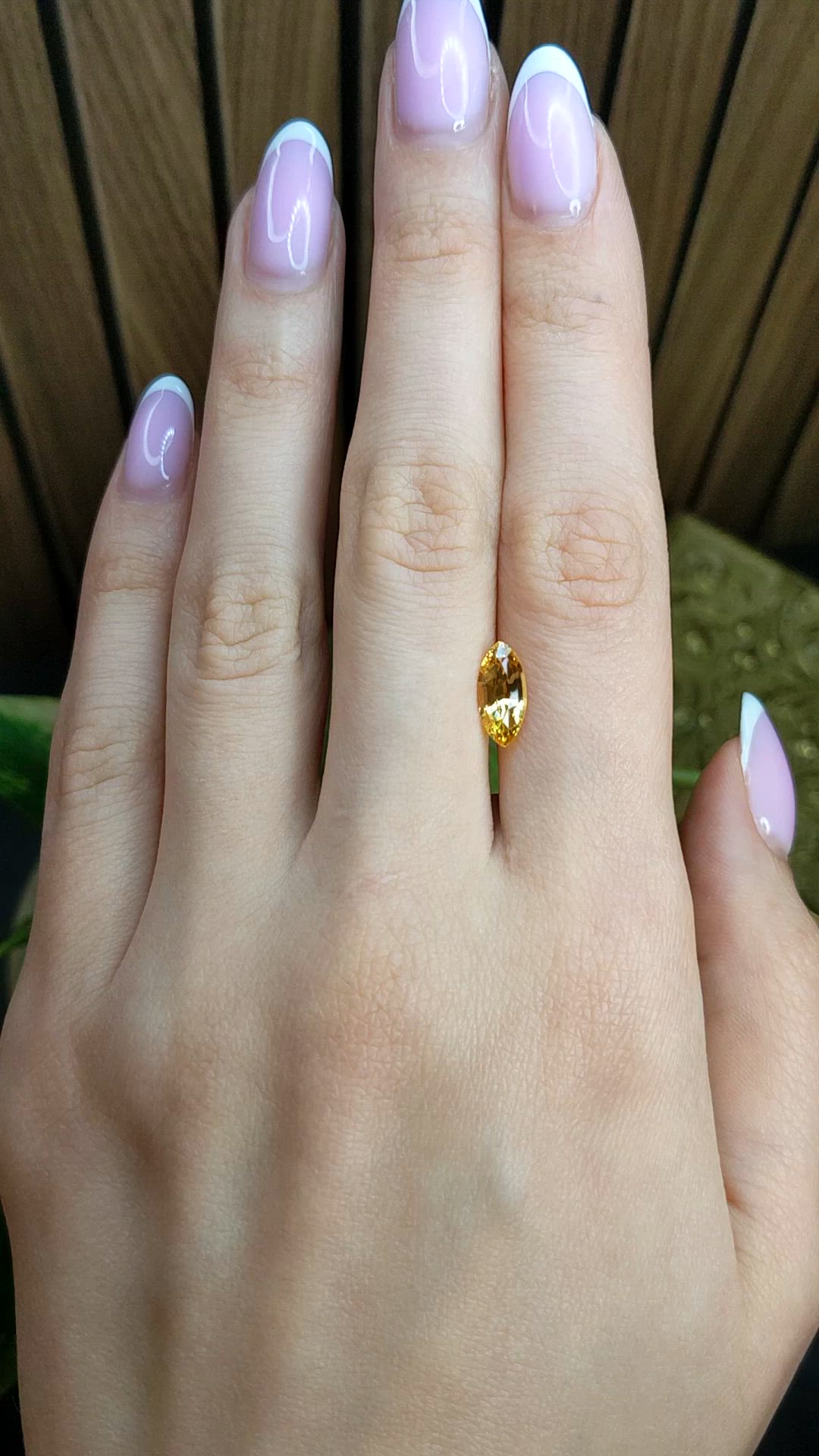 1.58 Ct. Yellow Sapphire from Ceylon (Sri Lanka) Size Video