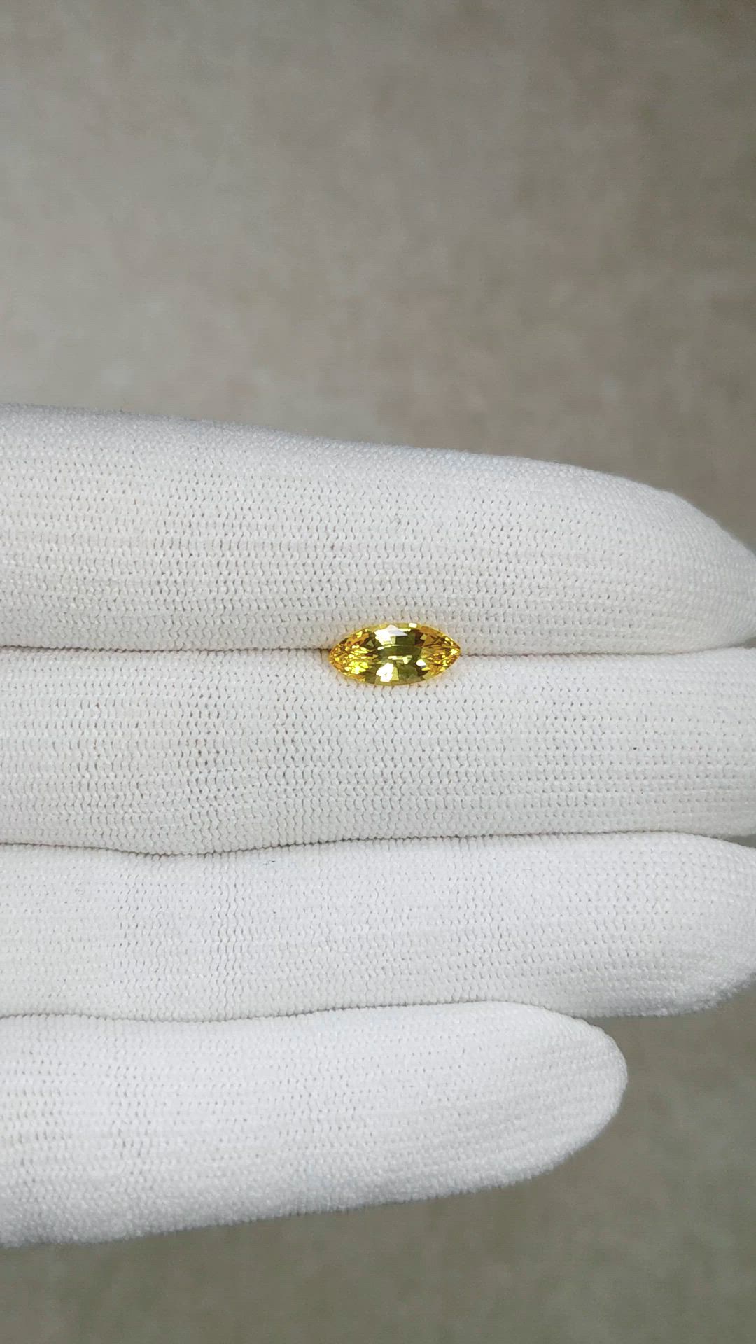 1.58 Ct. Yellow Sapphire from Ceylon (Sri Lanka) Size Video