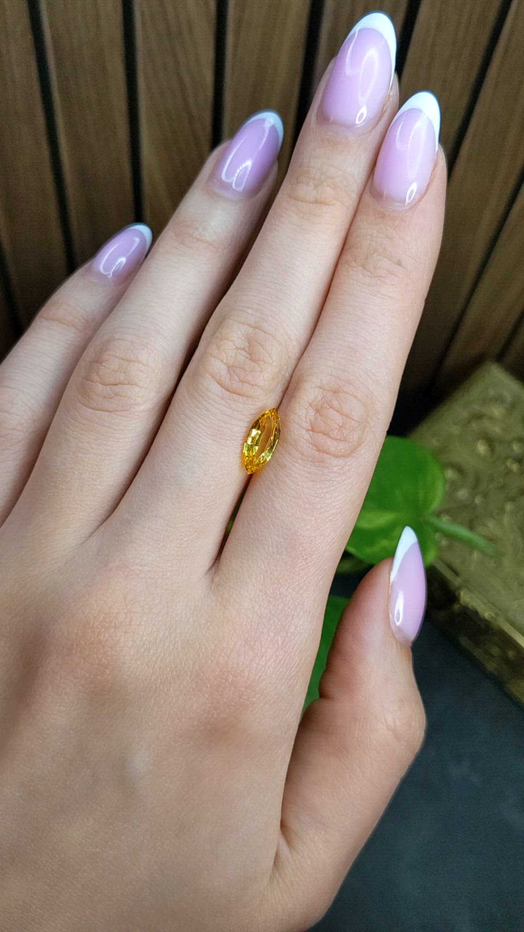 2.03 Ct. Yellow Sapphire from Ceylon (Sri Lanka) Size Video