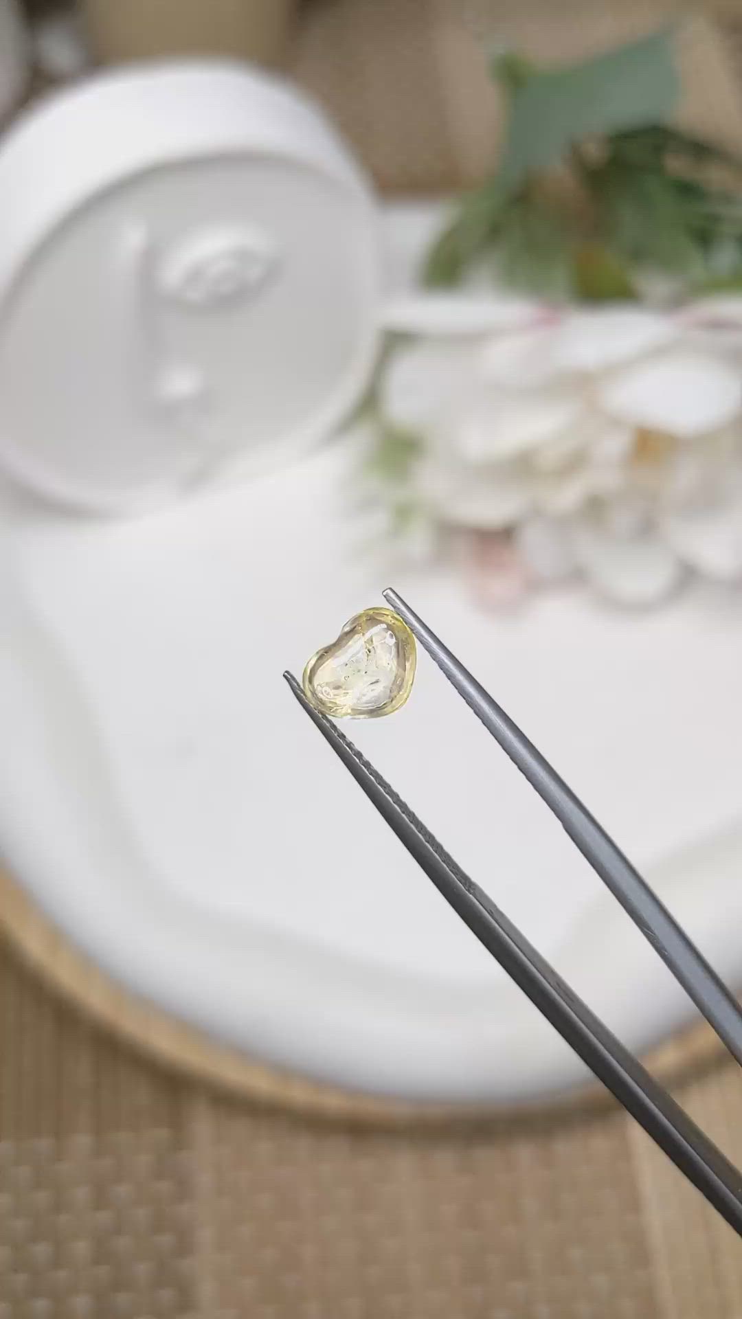 1.79 Ct. Yellow Cabochon Sapphire from Ceylon (Sri Lanka) Size Video
