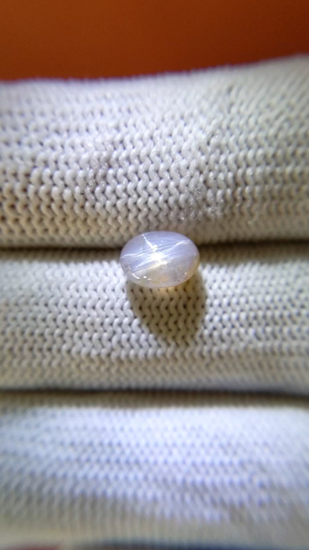 2.67 Ct. Grey Cabochon Star Sapphire from Ceylon (Sri Lanka) Size Video