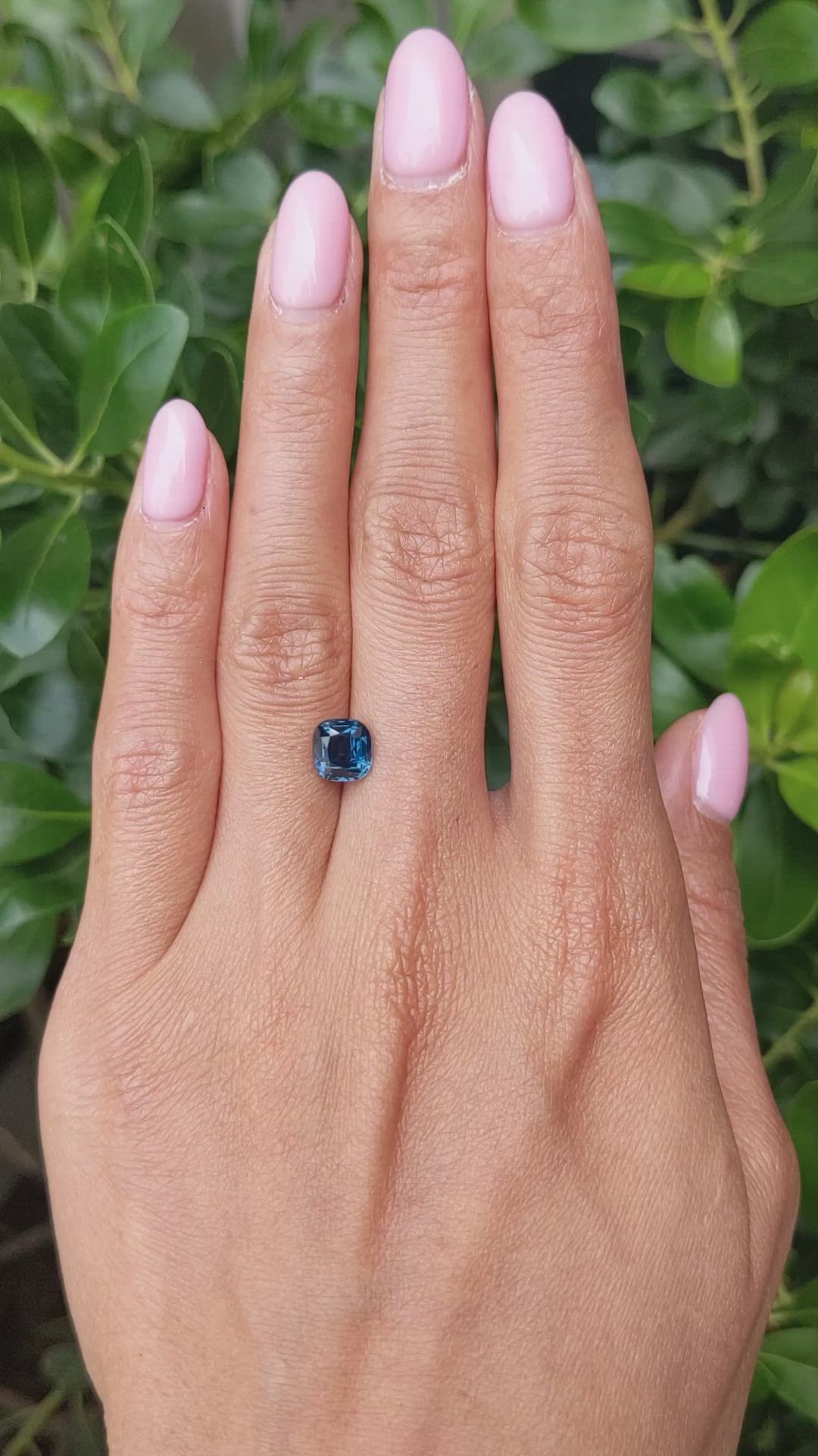 2.03 Ct. Greenish Blue Sapphire from Ceylon (Sri Lanka) Size Video