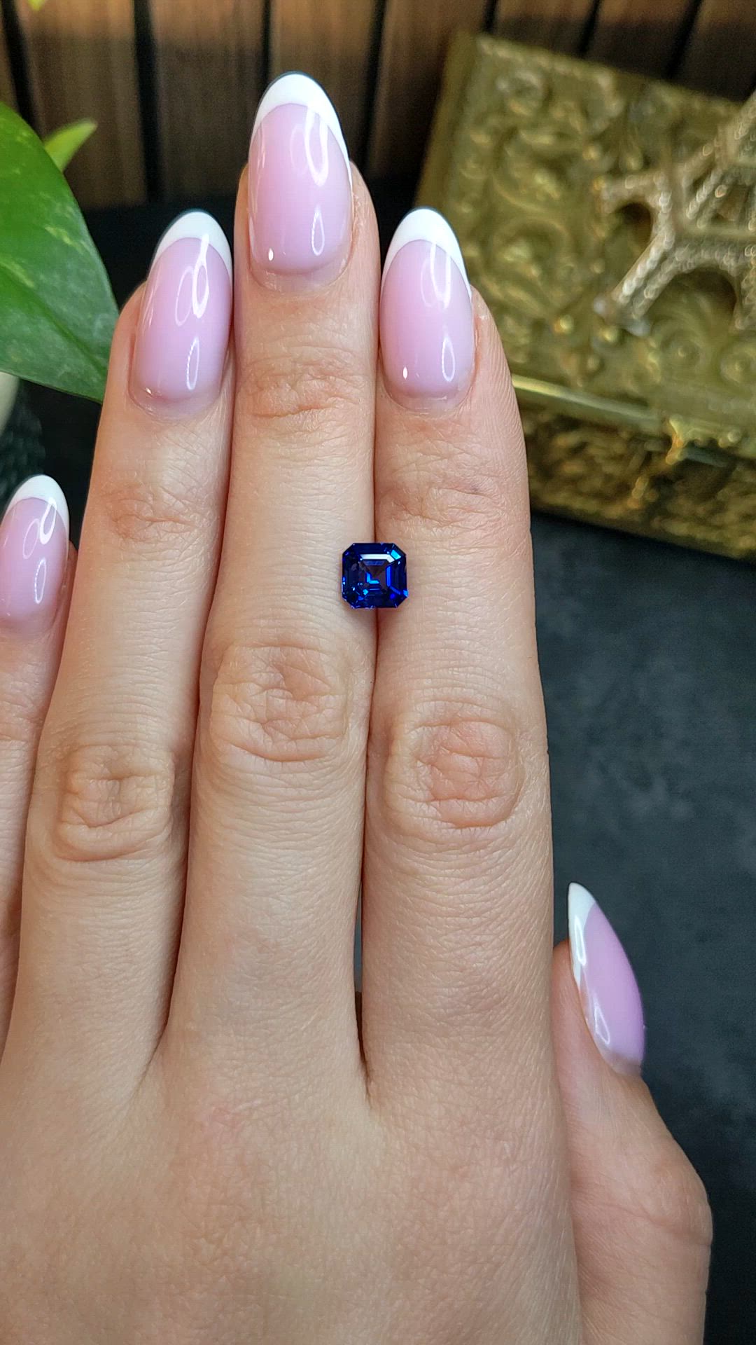 1.63 Ct. Blue Sapphire from Ceylon (Sri Lanka) Size Video