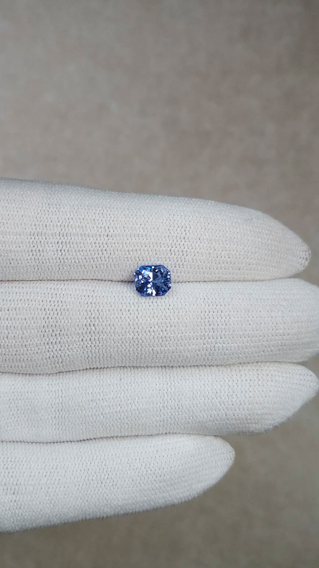 1.64 Ct. Blue Sapphire from Ceylon (Sri Lanka) Size Video