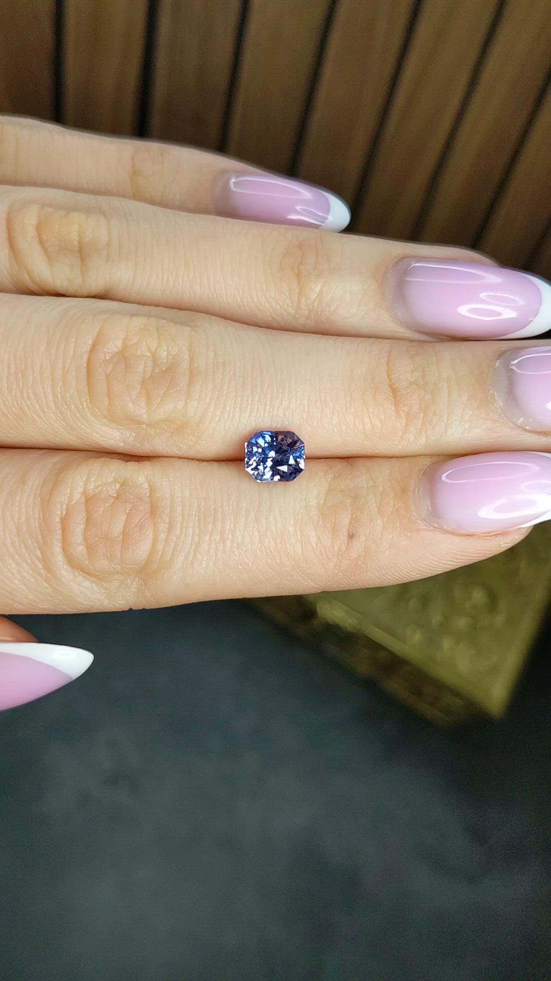 1.64 Ct. Blue Sapphire from Ceylon (Sri Lanka) Size Video