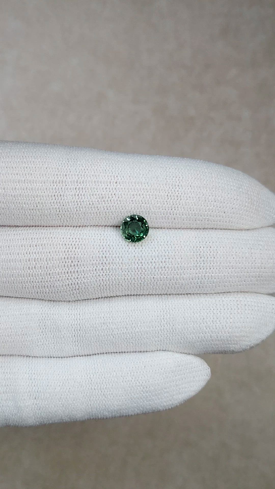 1.62 Ct. Bluish Green Sapphire from Madagascar Size Video