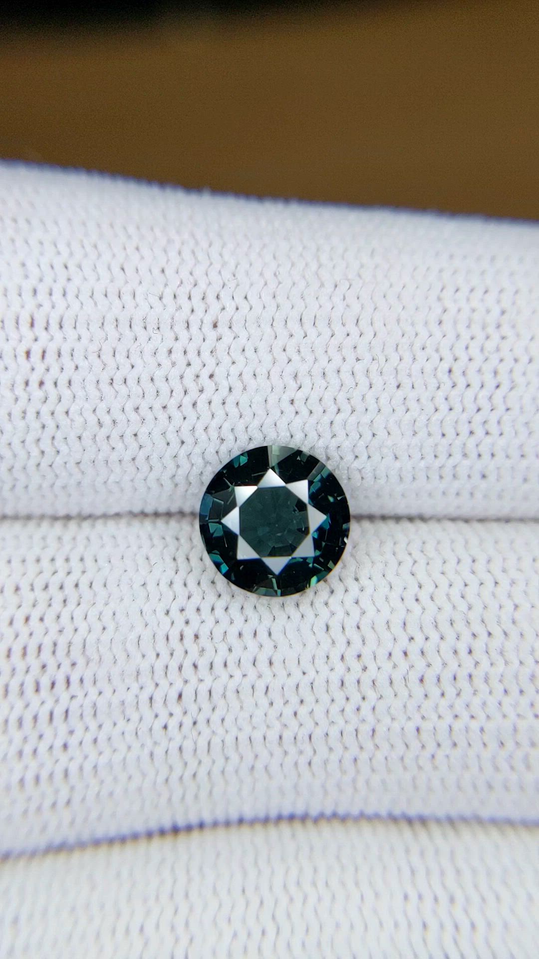 2.19 Ct. Bluish Green Sapphire from Madagascar Size Video