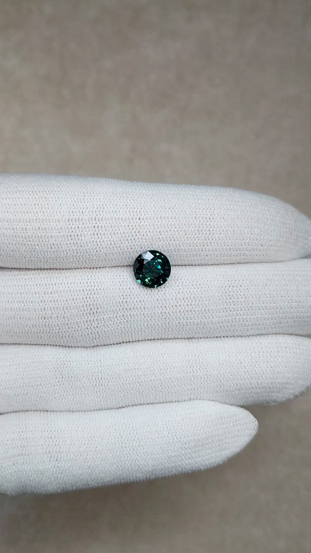 2.19 Ct. Bluish Green Sapphire from Madagascar Size Video