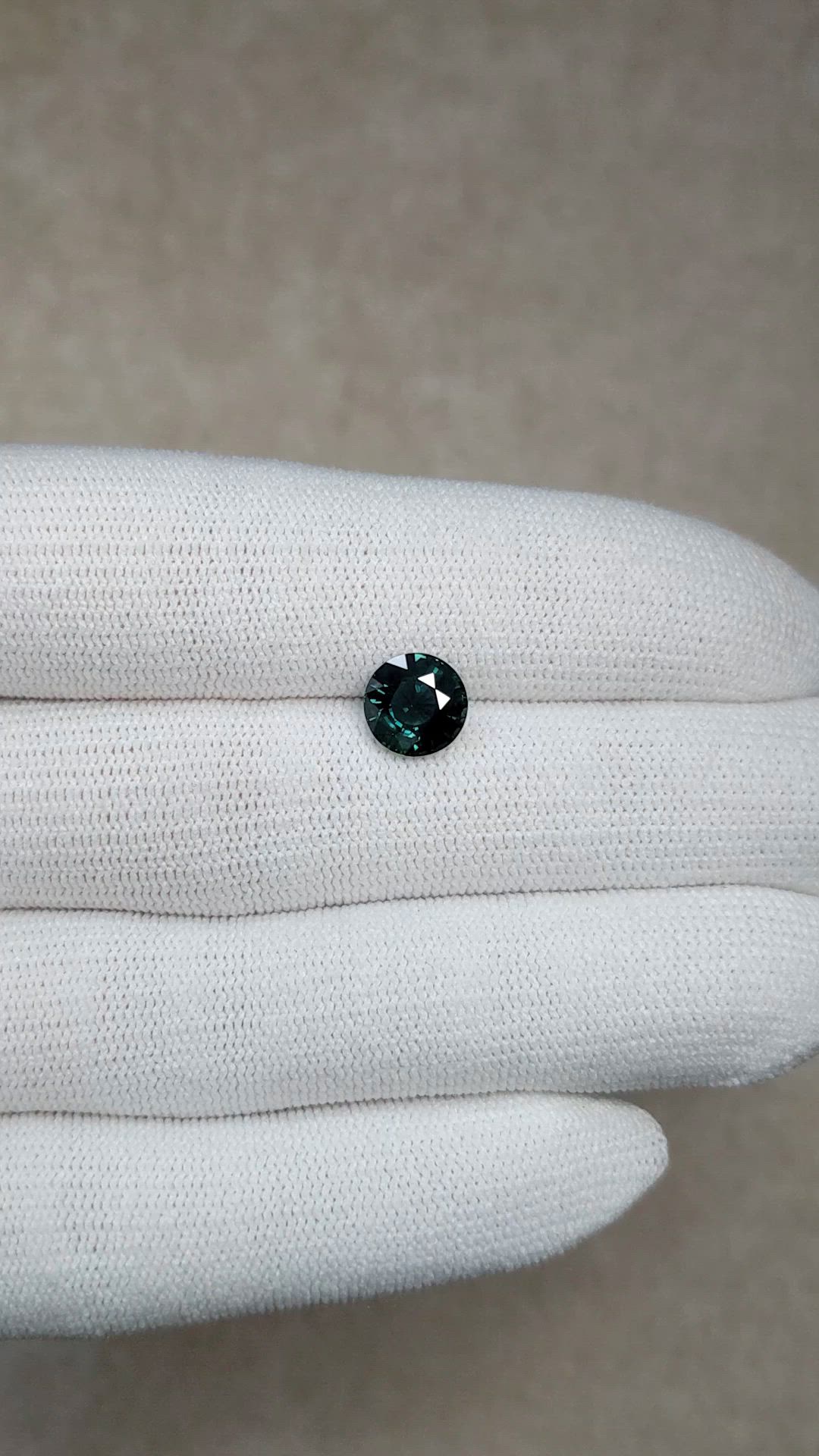2.44 Ct. Bluish Green Sapphire from Madagascar Size Video