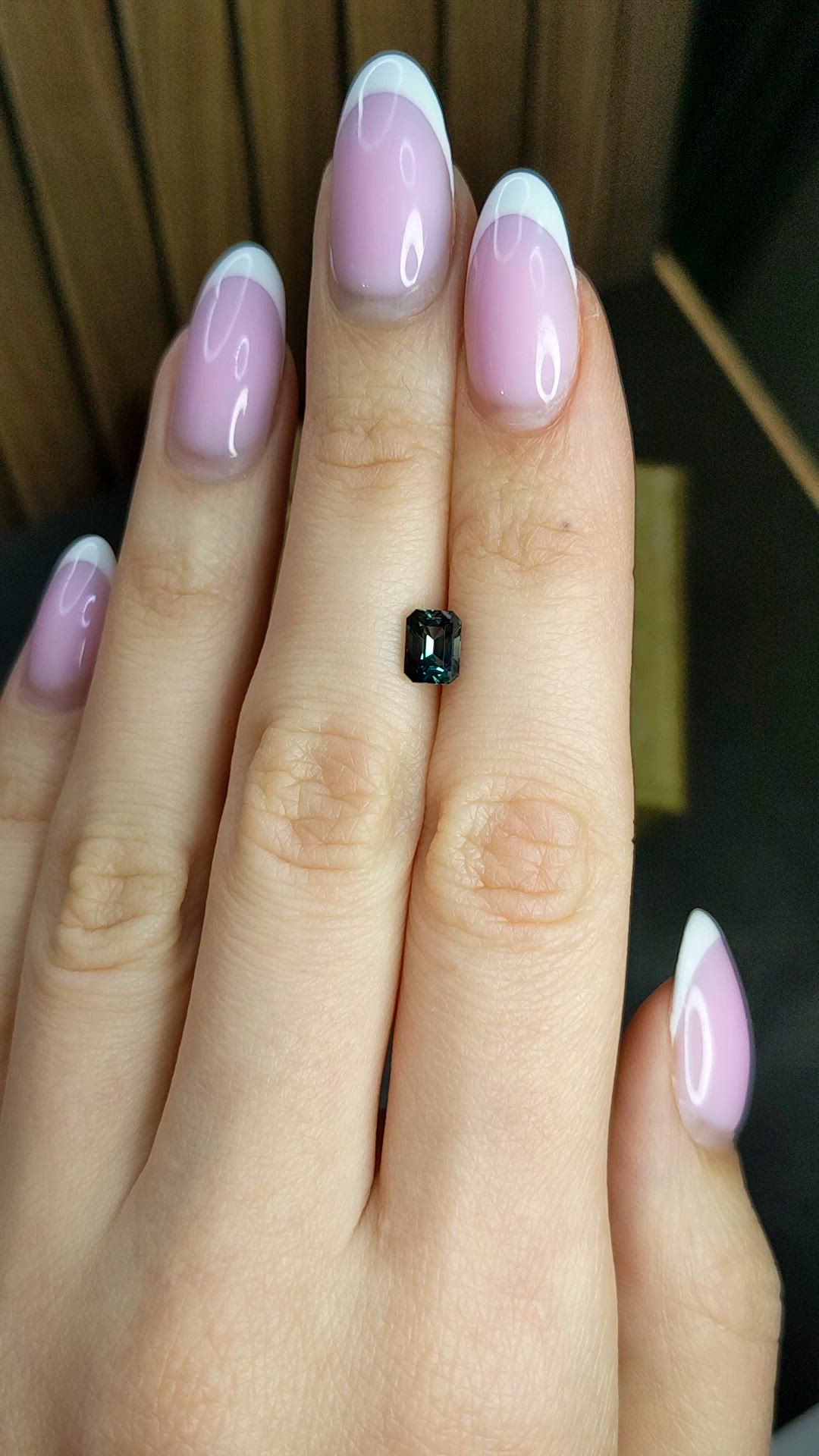 1.19 Ct. Bluish Green Sapphire from Madagascar Size Video