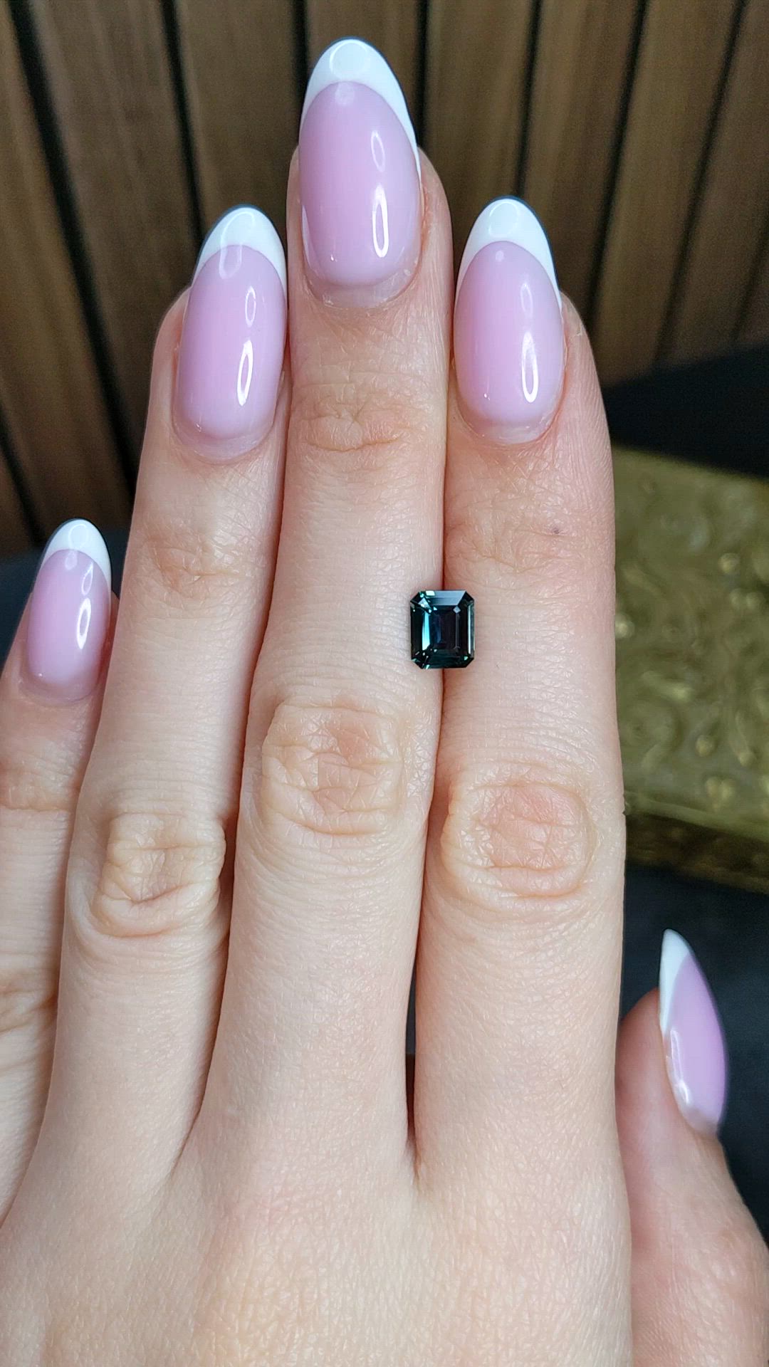 1.55 Ct. Greenish Blue Sapphire from Madagascar Size Video