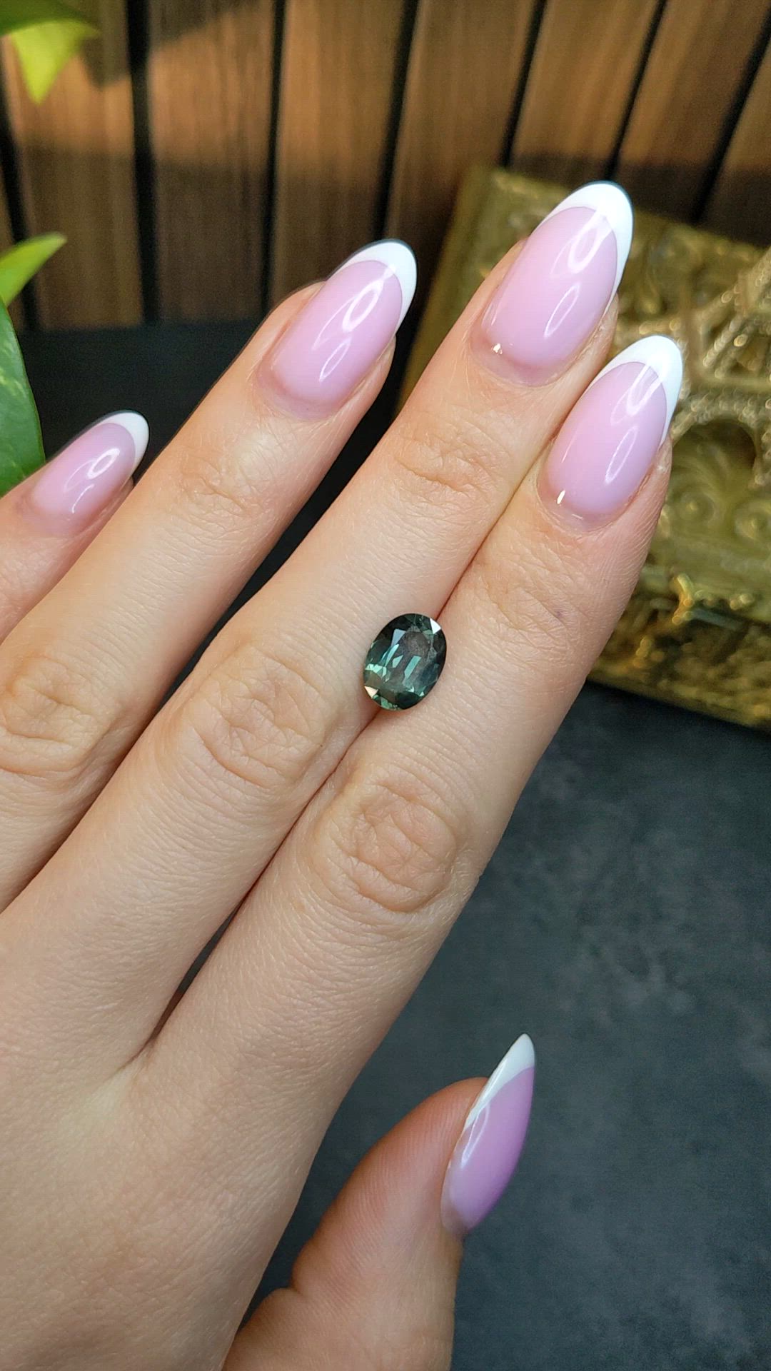 2.68 Ct. Green Sapphire from Madagascar Size Video