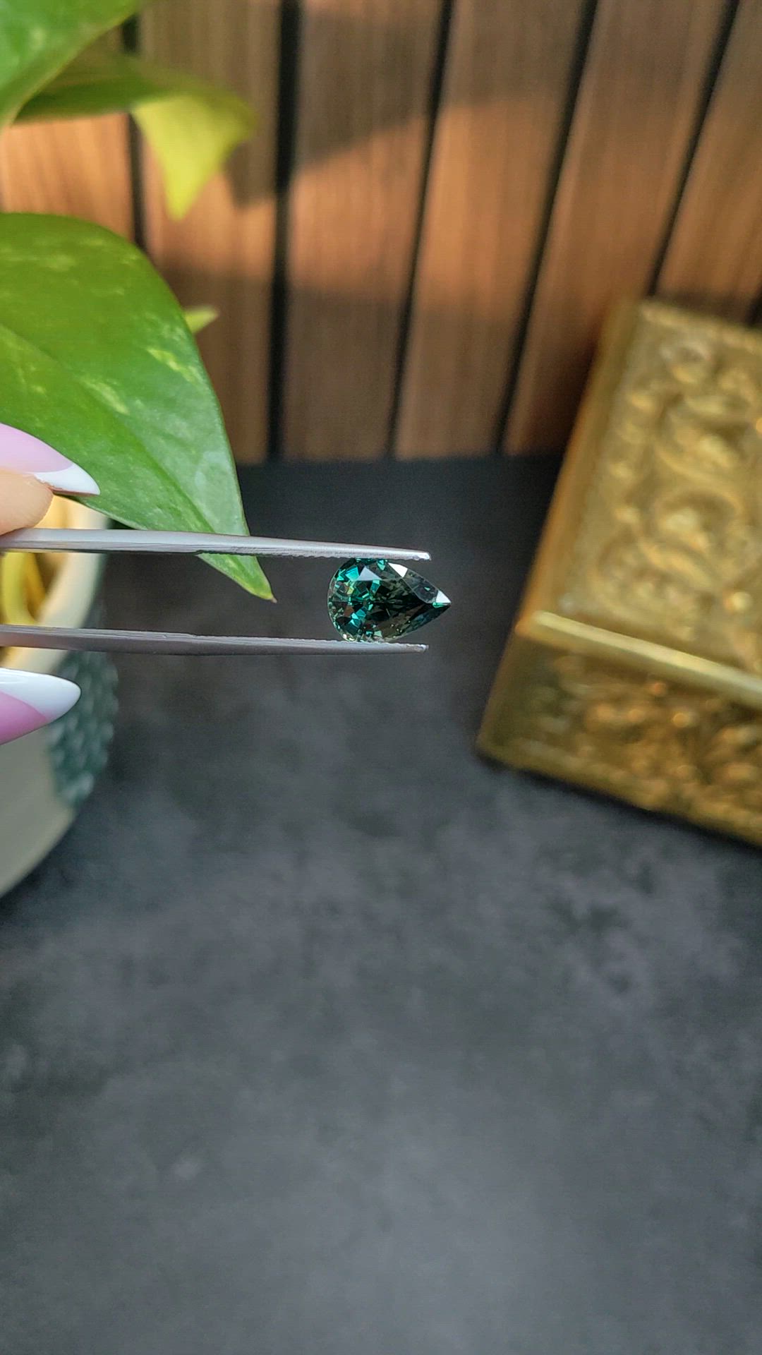 2.73 Ct. Green Sapphire from Madagascar Size Video