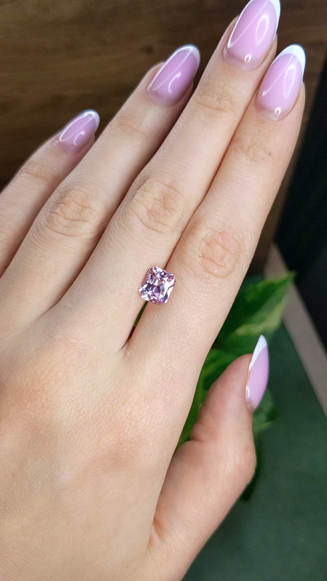 3.38 Ct. Pink Sapphire from Madagascar Size Video